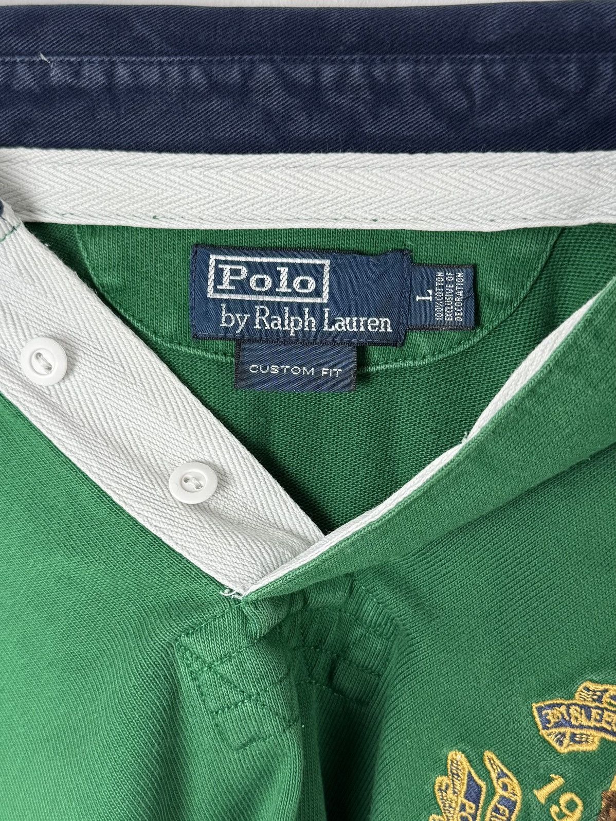 Polo Ralph Lauren Polo by Ralph Lauren vintage rugby shirt N015 Size US L / EU 52-54 / 3 - 6 Thumbnail