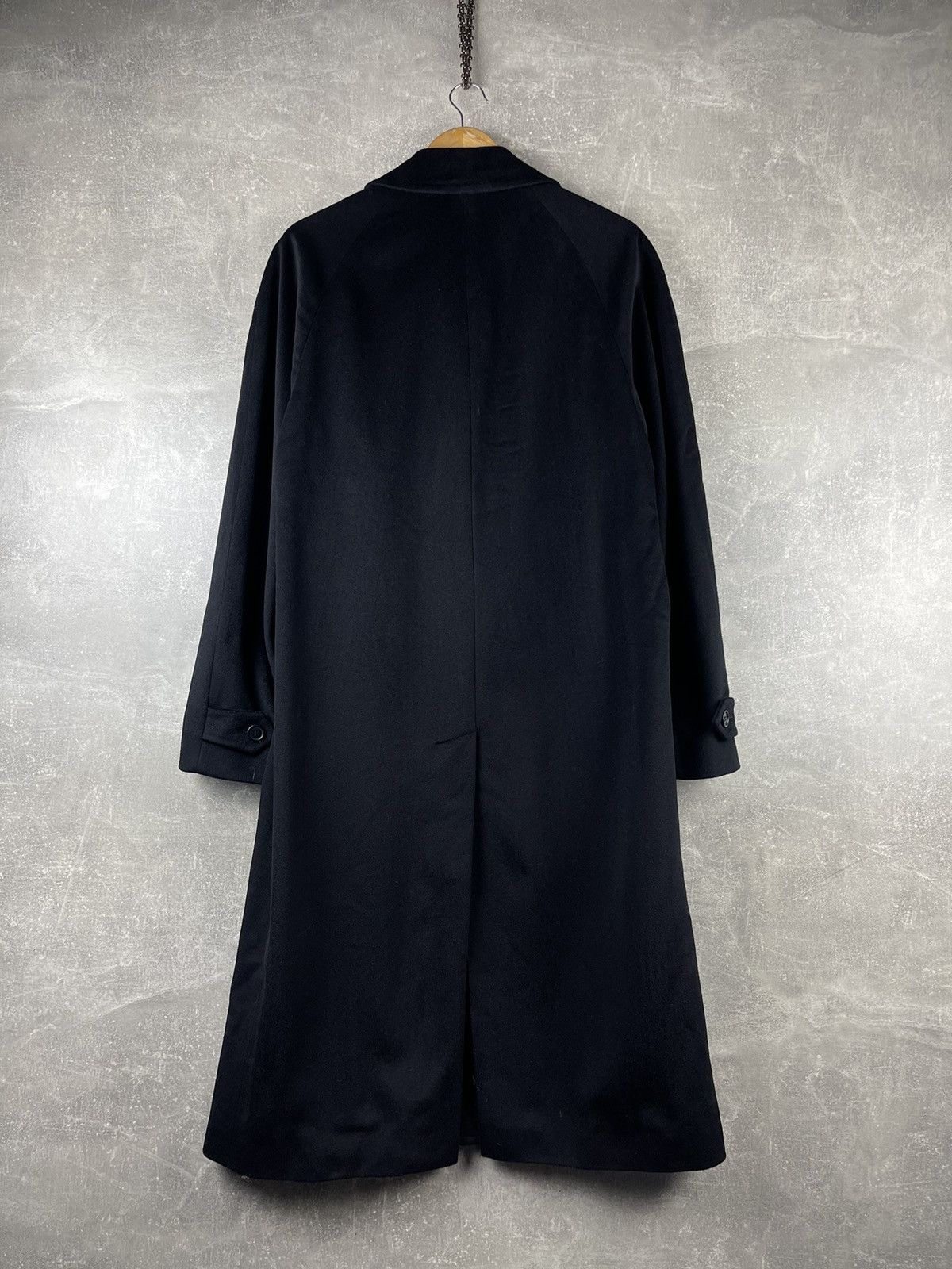 Tombolini Tombolini ing Loro Piana Wool Belted Overcoat Black Size US L / EU 52-54 / 3 - 6 Thumbnail