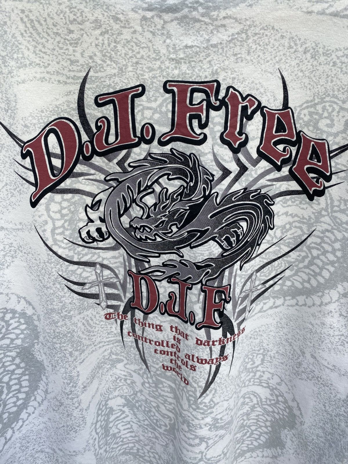 Japanese Brand Vintage Y2K D.J.Free double sleeve tshirt Size US M / EU 48-50 / 2 - 6 Thumbnail