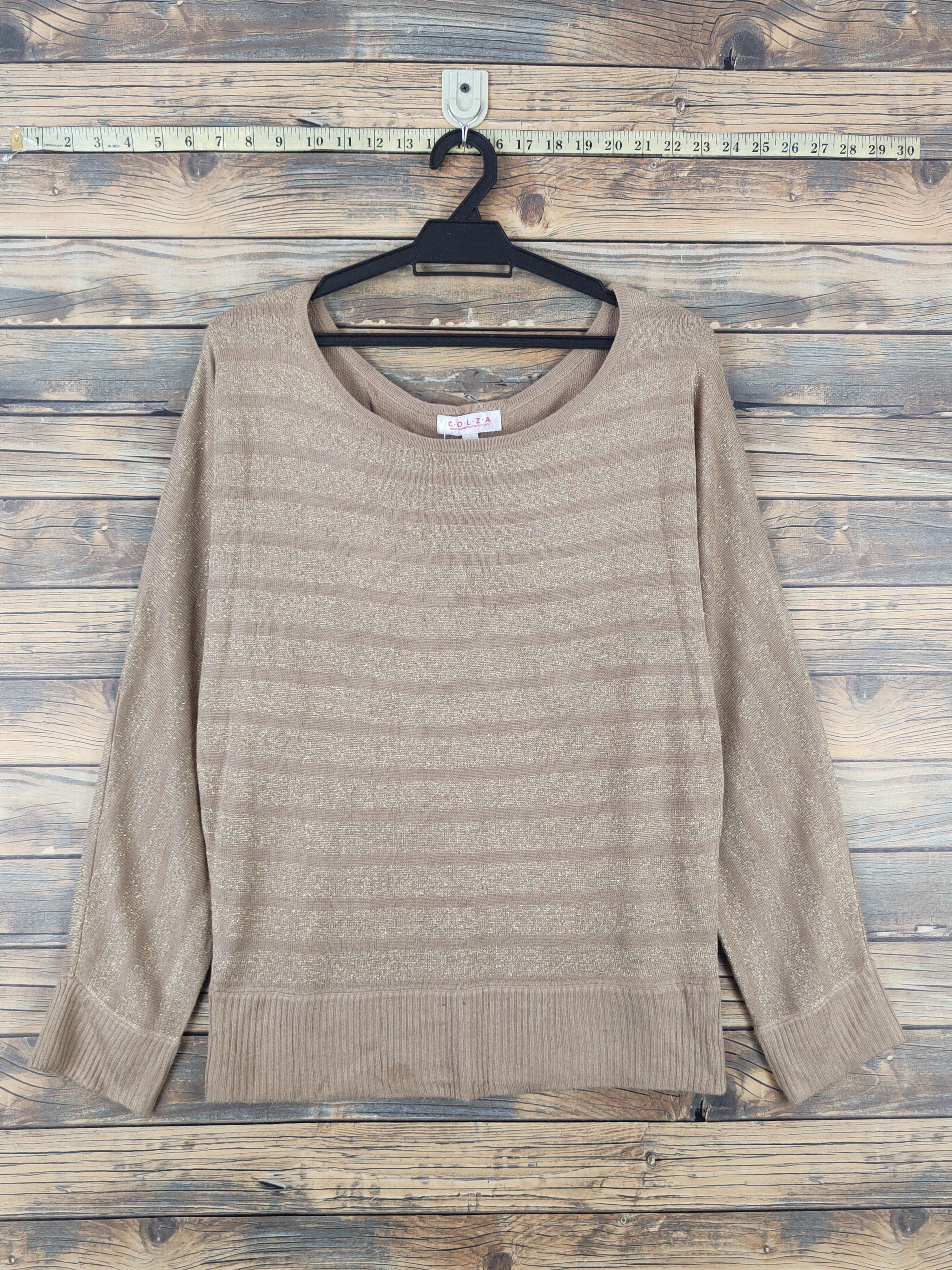 Homespun Knitwear Colza Brown Knitwear Blouses #W1107 Size M / US 6-8 / IT 42-44 - 1 Thumbnail