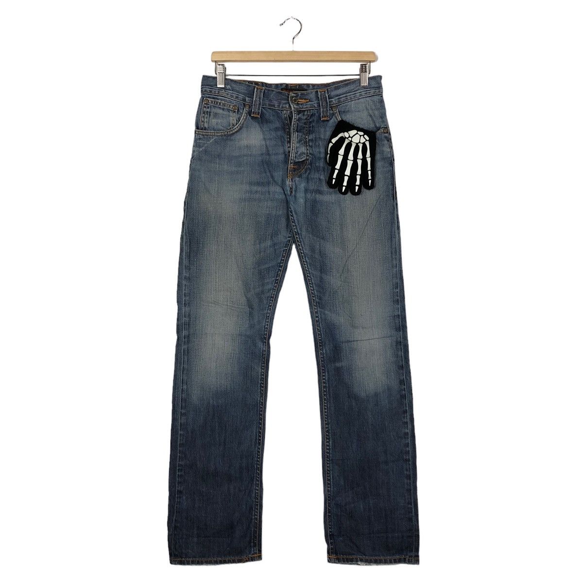 Japanese Brand 🔥Nudie Jeans Co Denim Straight Cut Issey Miyake Design Size US 32 / EU 48 - 2 Thumbnail