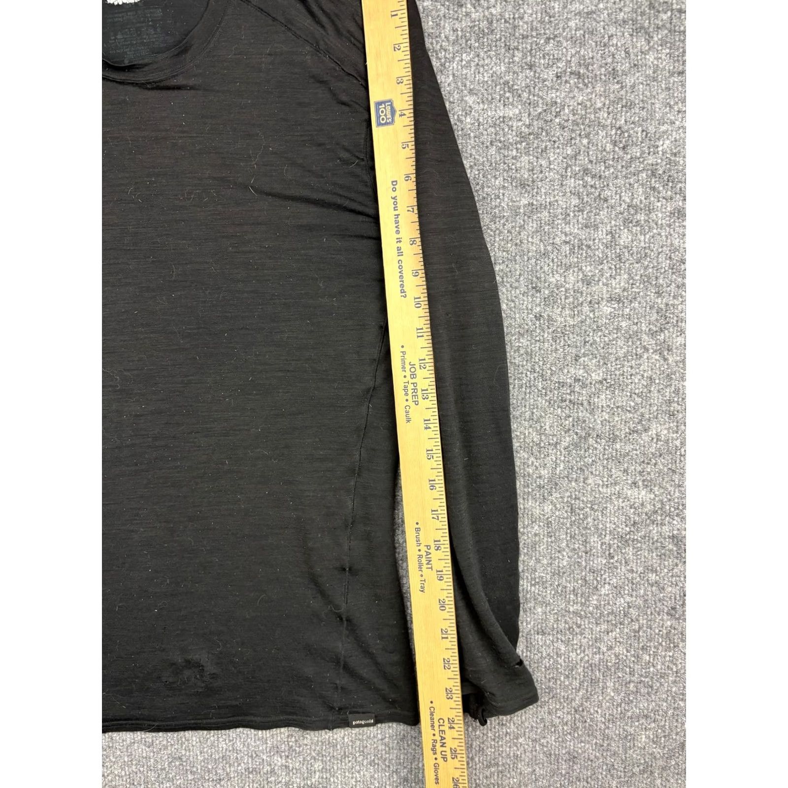 Patagonia Patagonia Long Sleeve Shirt Mens Black Crewneck Base Layer Performance Outdoor Shirt Size US M / EU 48-50 / 2 - 6 Thumbnail