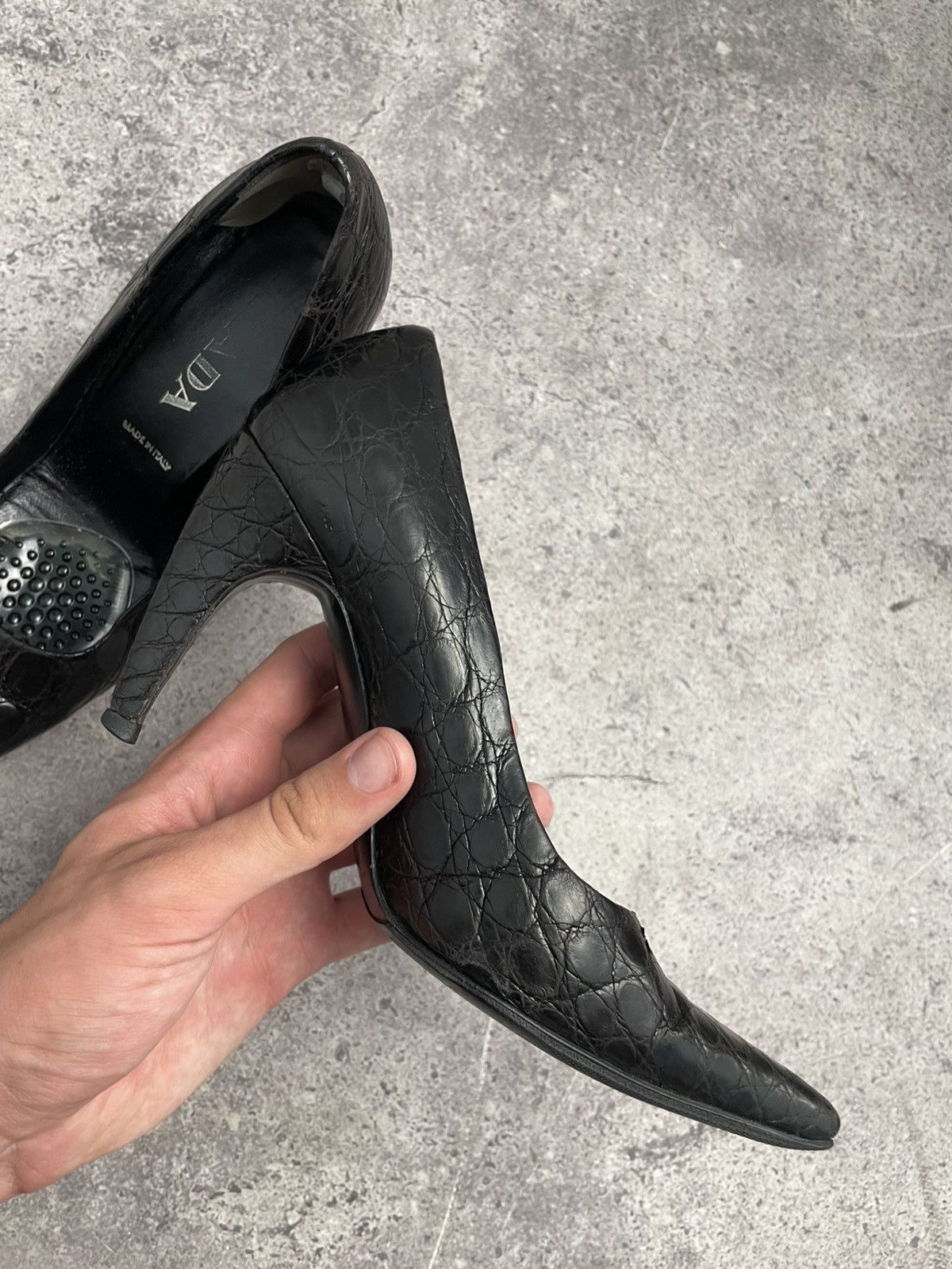 Prada Women’s Prada Leather Heels Size US 6.5 / IT 36.5 - 7 Thumbnail