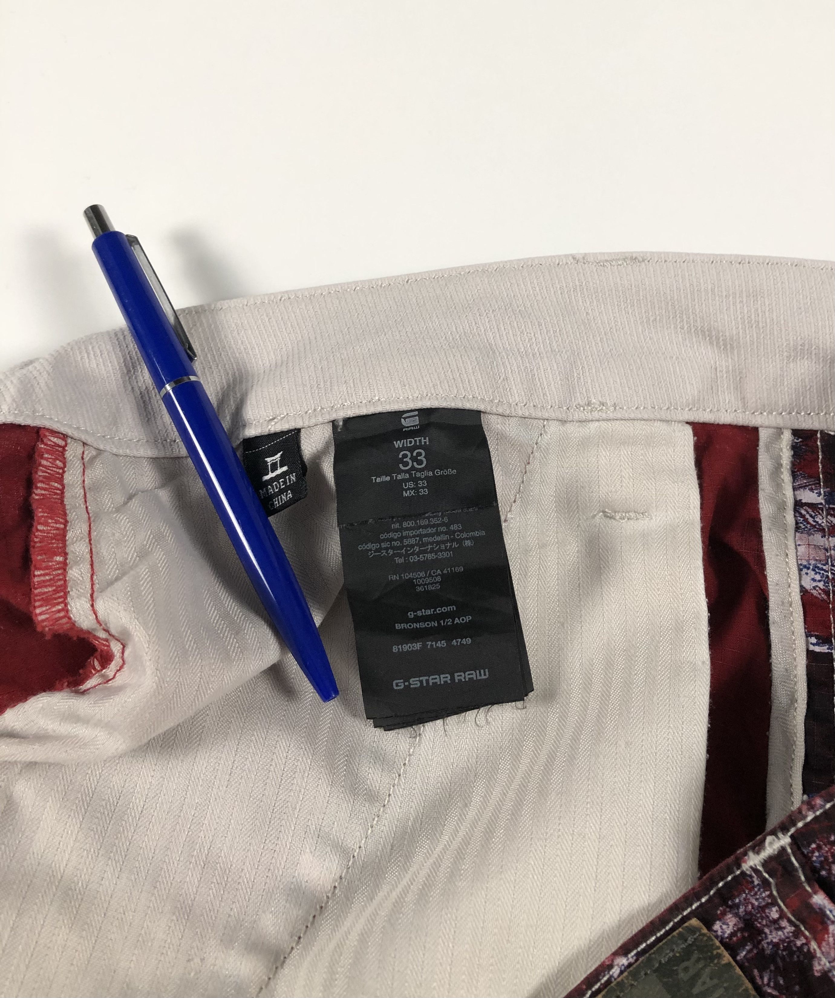 G-Star G-Star Raw Bronson 1/2 AOP Shorts Size US 33 - 8 Thumbnail