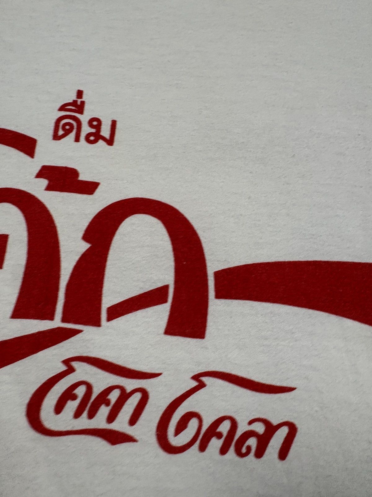 Vintage 89s Coca Cola Thailand Style T-Shirt Pop Coke Soda