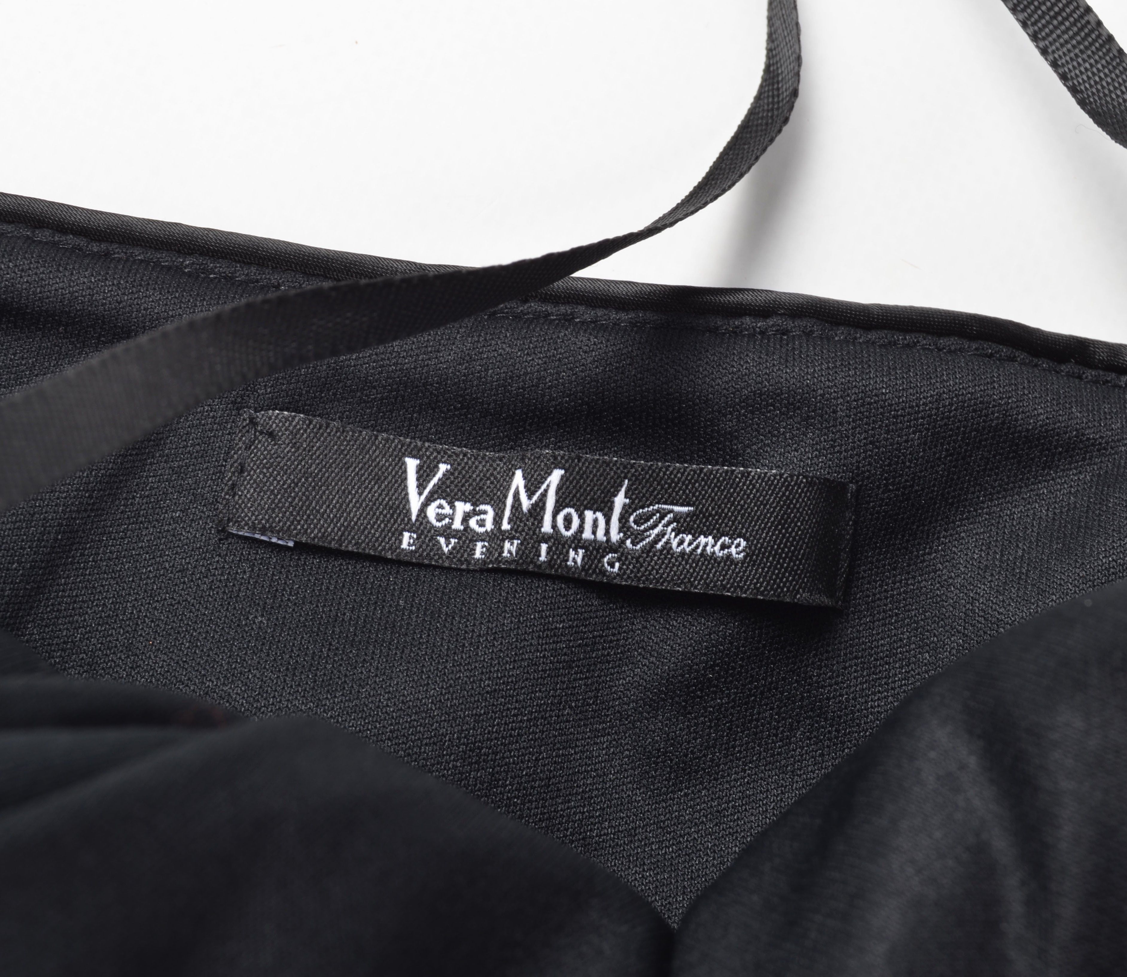 Designer Vera Mont France Embellished Y2K Glam Corset Style Top Size S / US 4 / IT 40 - 6 Thumbnail