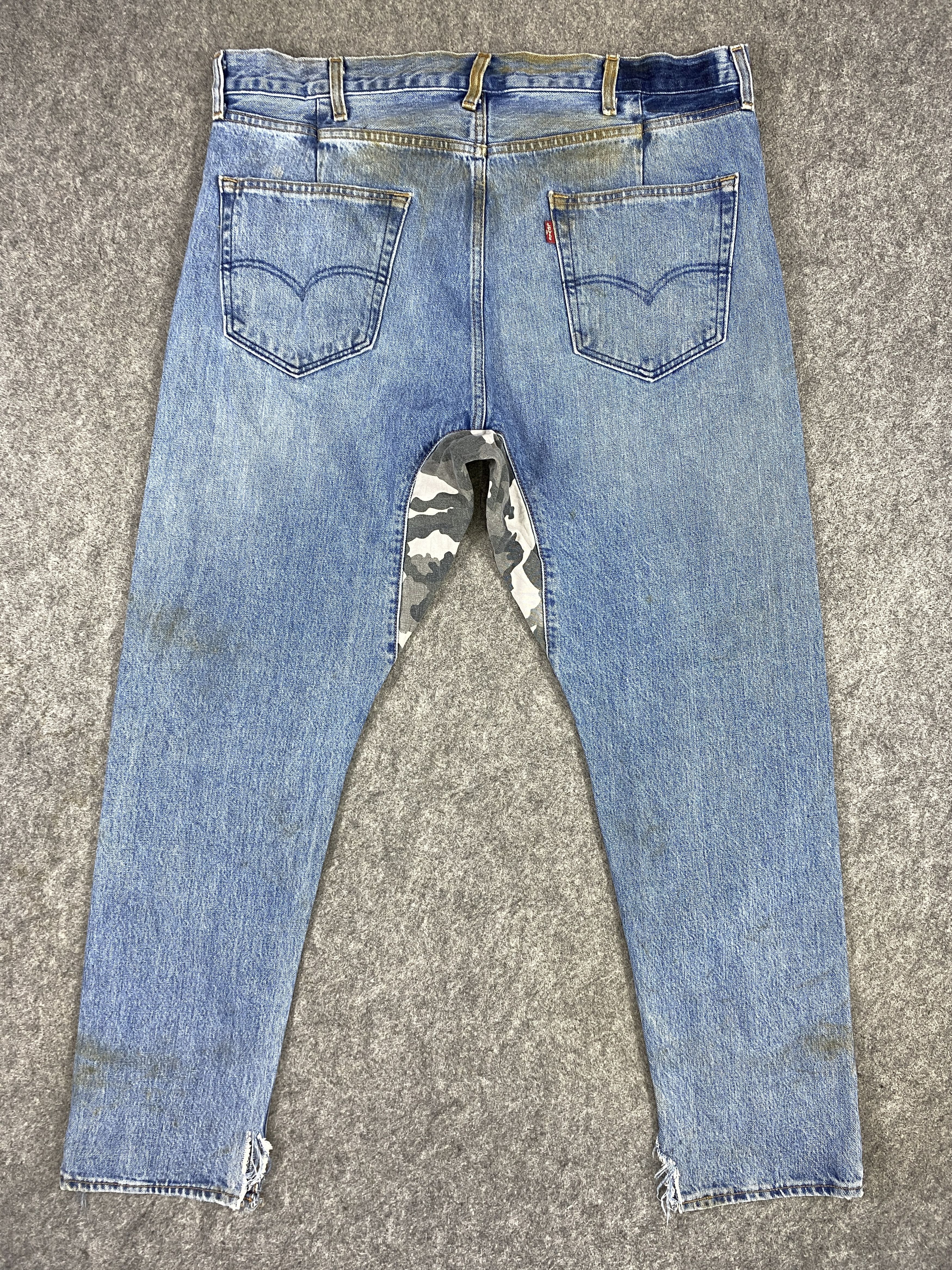 Levi's Distressed Blue Levi's 501 Alter Taper 38x32 Denim -JN1638 Size US 38 / EU 54 - 2 Thumbnail