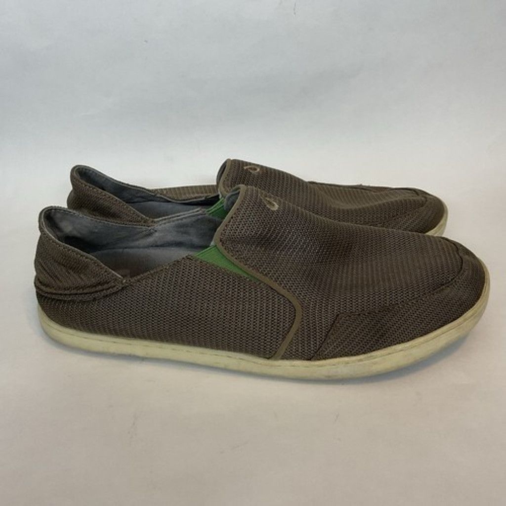 Olukai OluKai Nohea Mesh Brown Lime Peel Loafer Shoes Men 13M Size US 13 / EU 46 - 7 Thumbnail