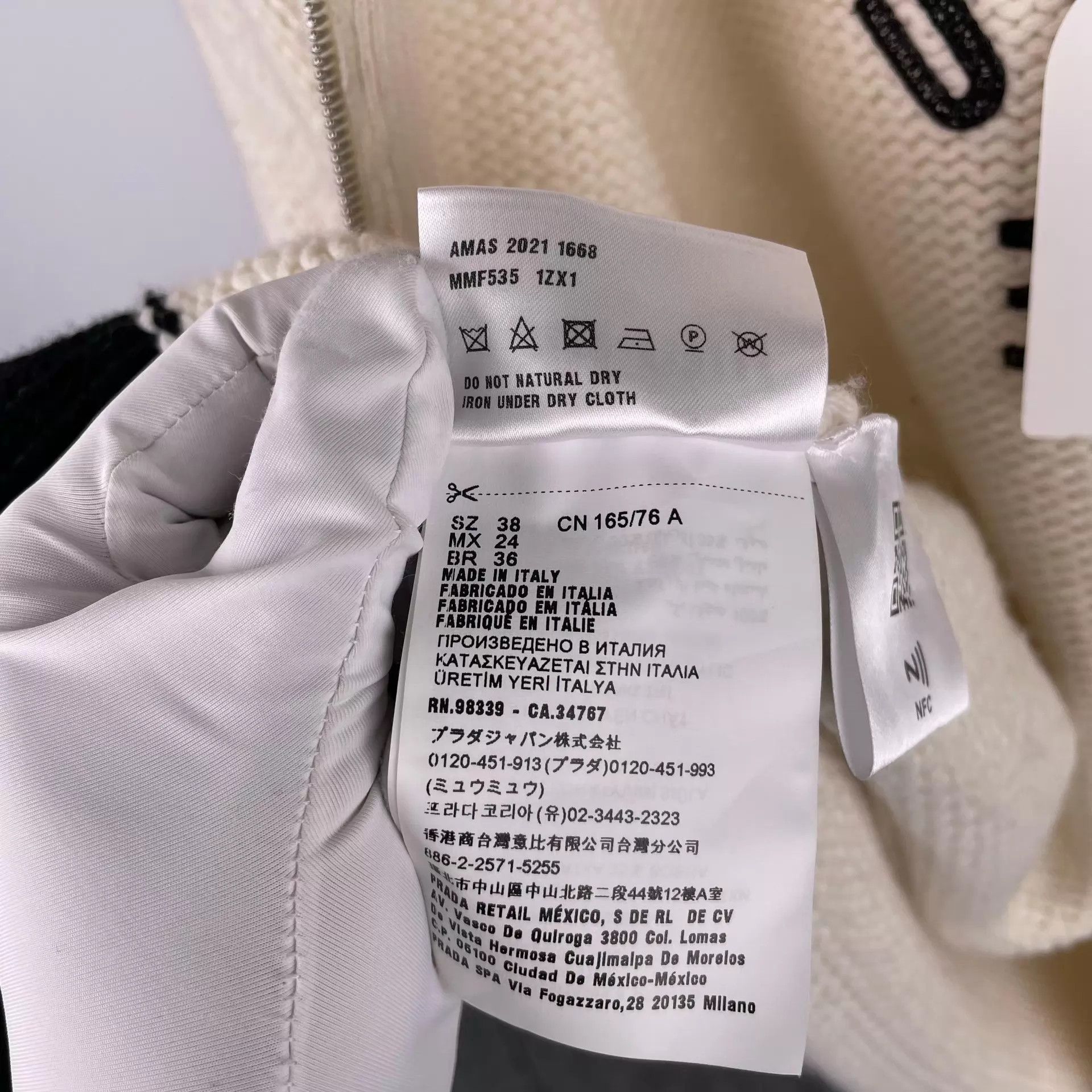 Miu Miu MIU MIU White Women's Jacket 2021 Size XS / US 0-2 / IT 36-38 - 7 Thumbnail