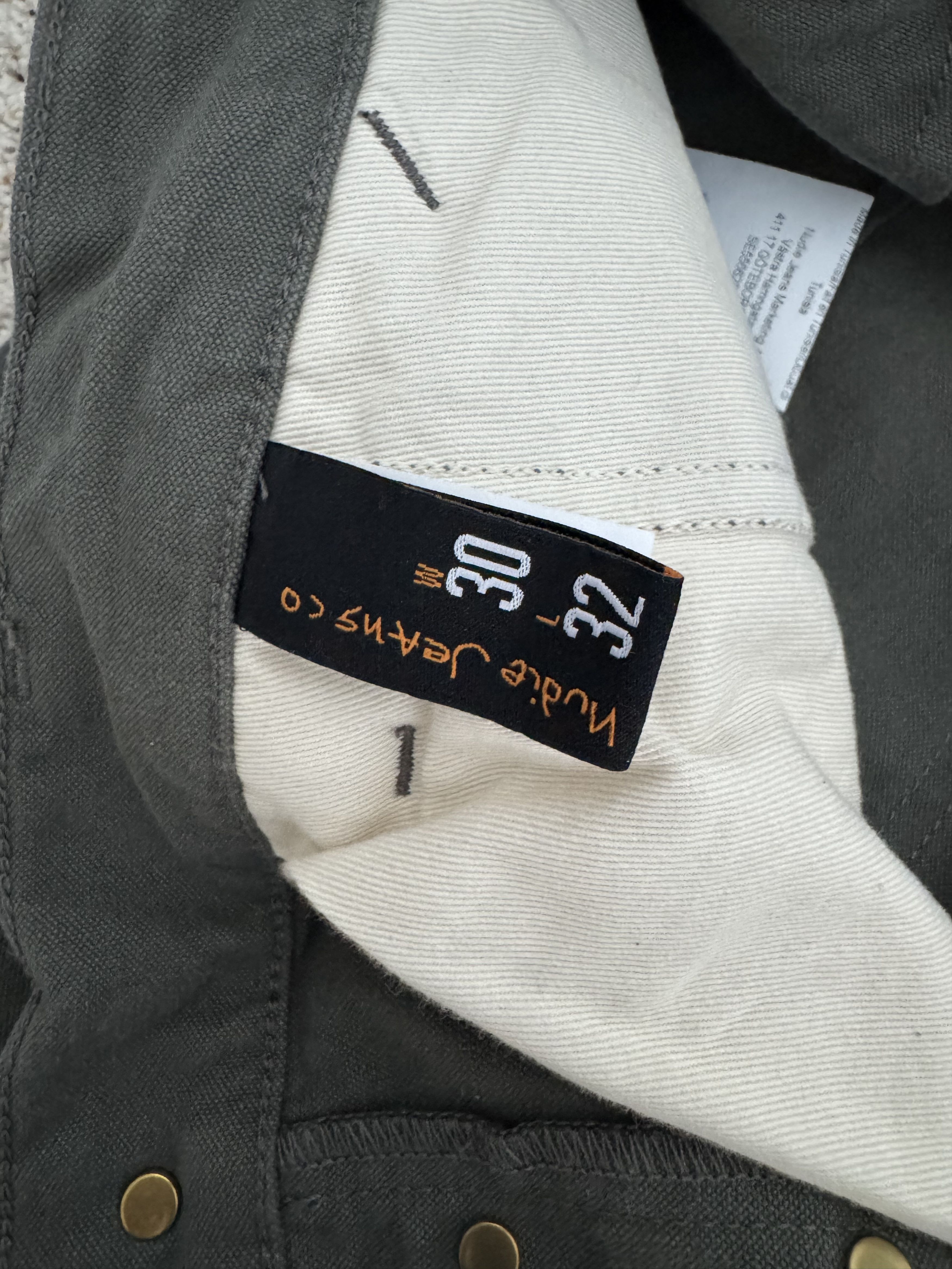 Nudie Jeans Tuff Tony Straight-Leg Organic Cotton-Canvas Trousers Size US 30 / EU 46 - 6 Thumbnail