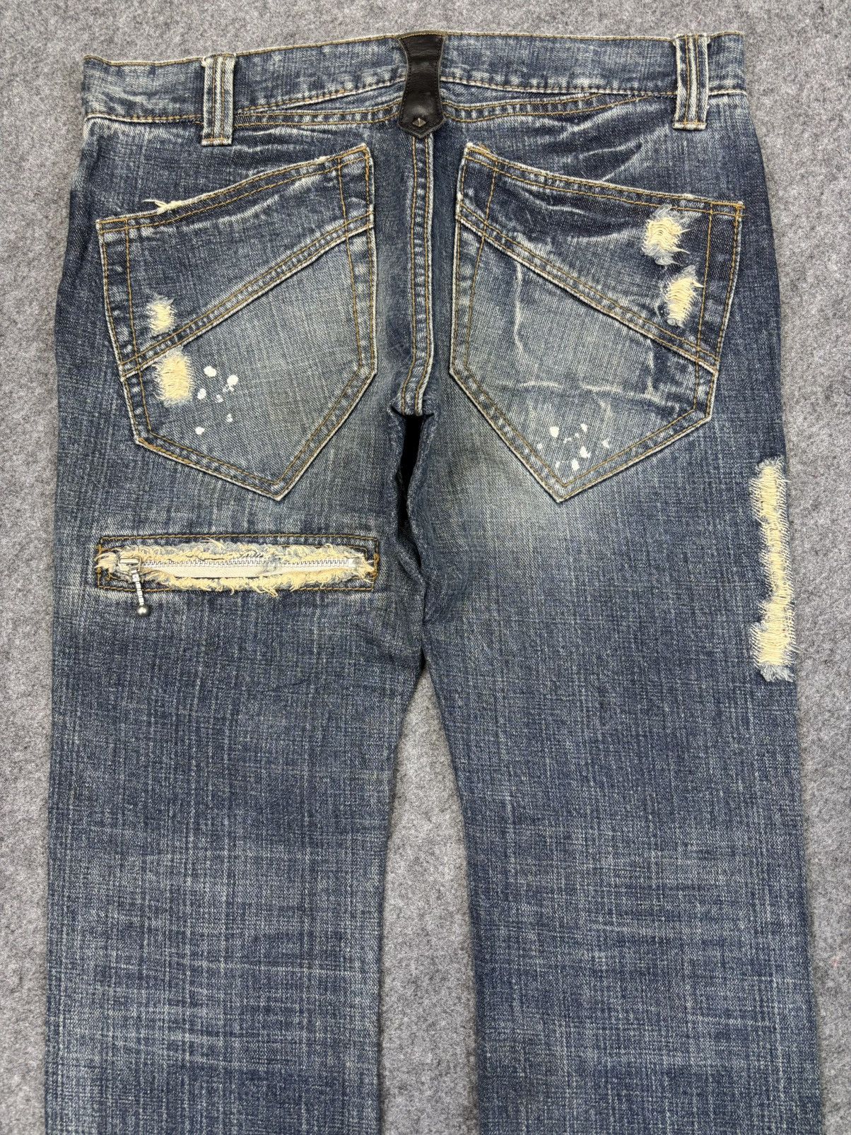 Boycott 💥Art Of Distressed💥Boycott Insane Distressed Denim F945 Size US 32 / EU 48 - 9 Thumbnail