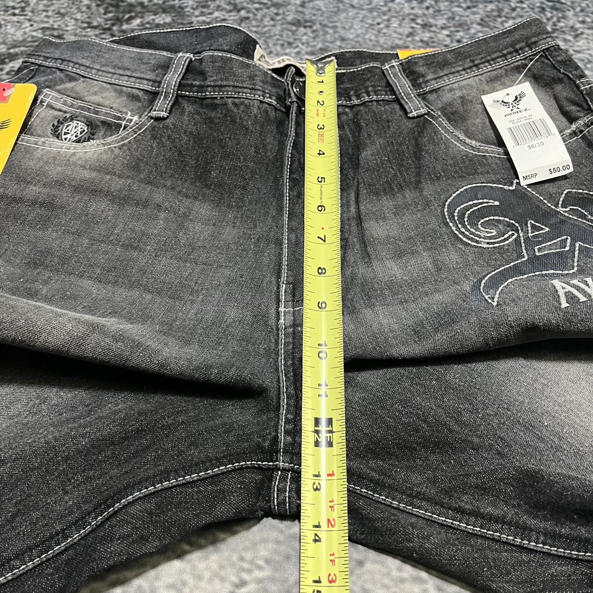 Avirex VINTAGE Y2K AVIREX BAGGY WIDE LEG GRUNGE SKATER JEANS NEW Size US 36 / EU 52 - 16 Thumbnail