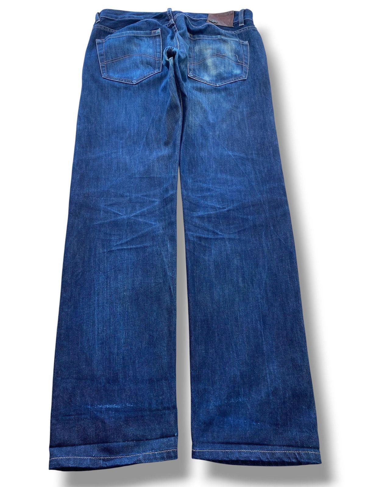 Armani Exchange Armani Exchange Blue Wash Style Straight Leg Jeans Size US 34 / EU 50 - 3 Thumbnail