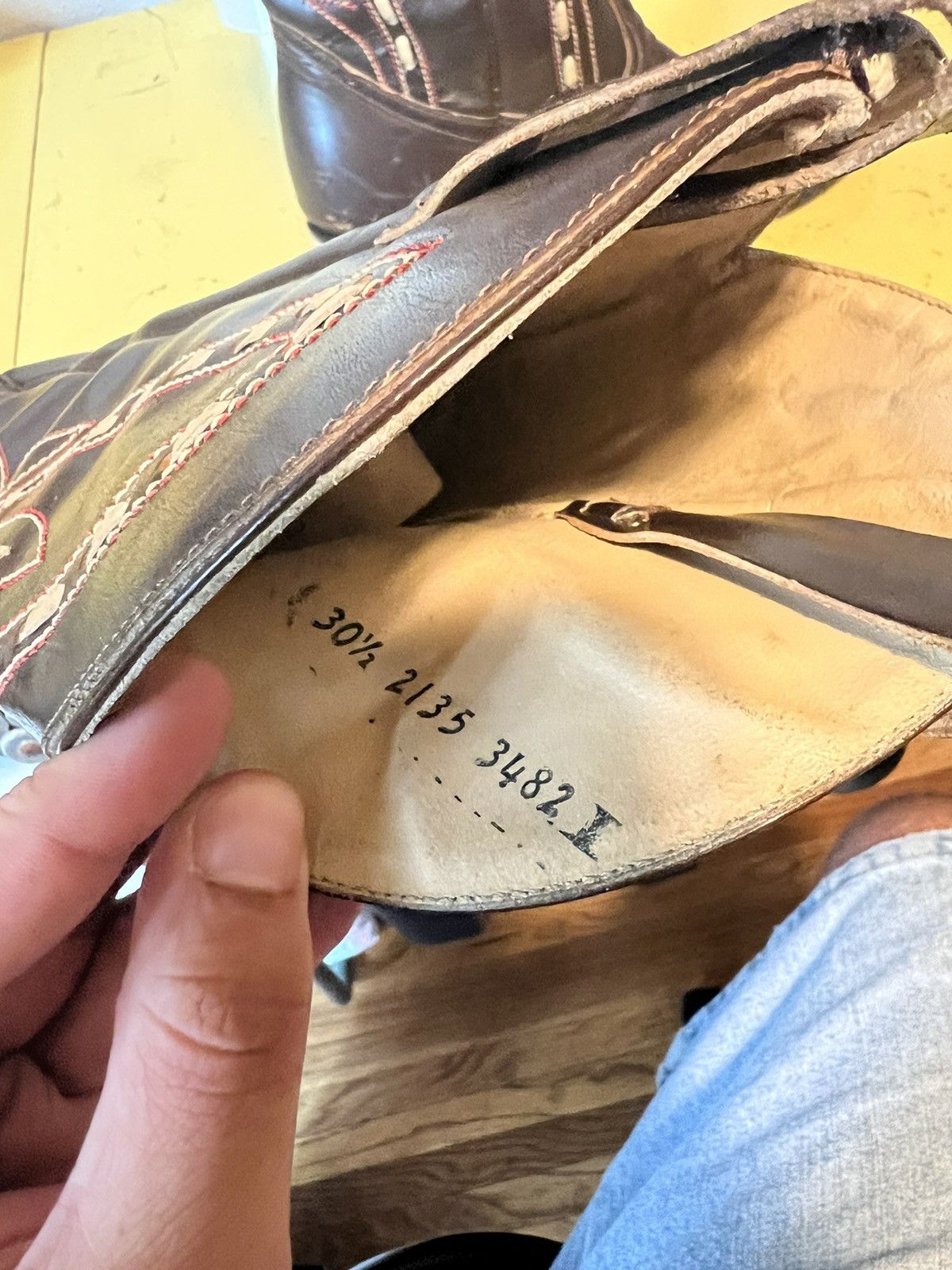 Vintage Vintage Destroyer Cowboy Boots Sz 11.5 Size US 11.5 / EU 44-45 - 10 Thumbnail