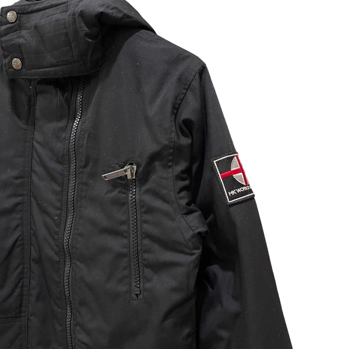 Hiroko Koshino Homme × Japanese Brand Hiroko Koshino Works London Bomber Zipper Hoodie Jacket Size US M / EU 48-50 / 2 - 4 Thumbnail