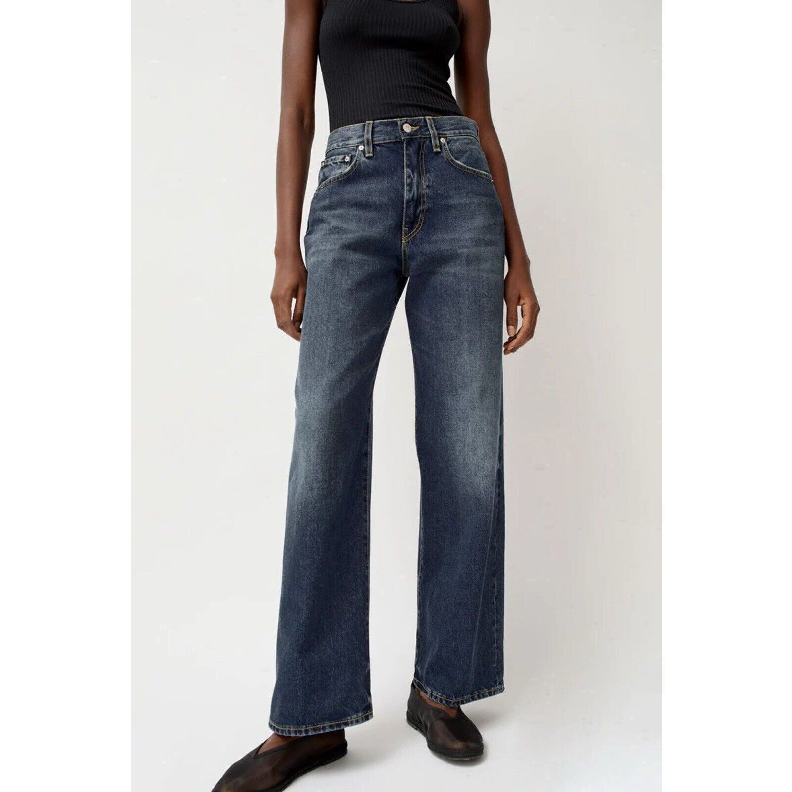 6397 NWT 6397 Wide Jeans Blue Light Worn 27 Size 27" / US 4 / IT 40 - 1 Thumbnail