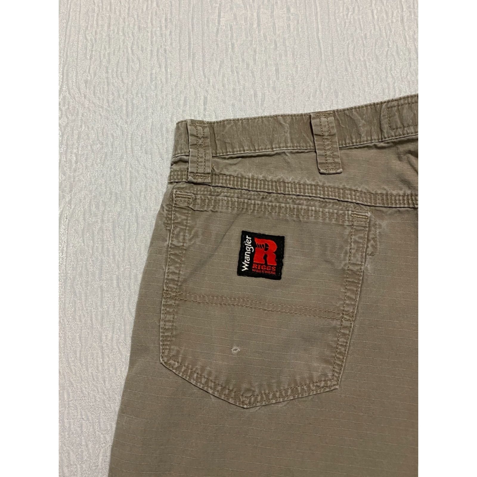 Wrangler VINTAGE Wrangler Riggs Workwear Pants Mens 38×34 Beige Ripstop Straight Carpenter Size US 38 / EU 54 - 4 Thumbnail