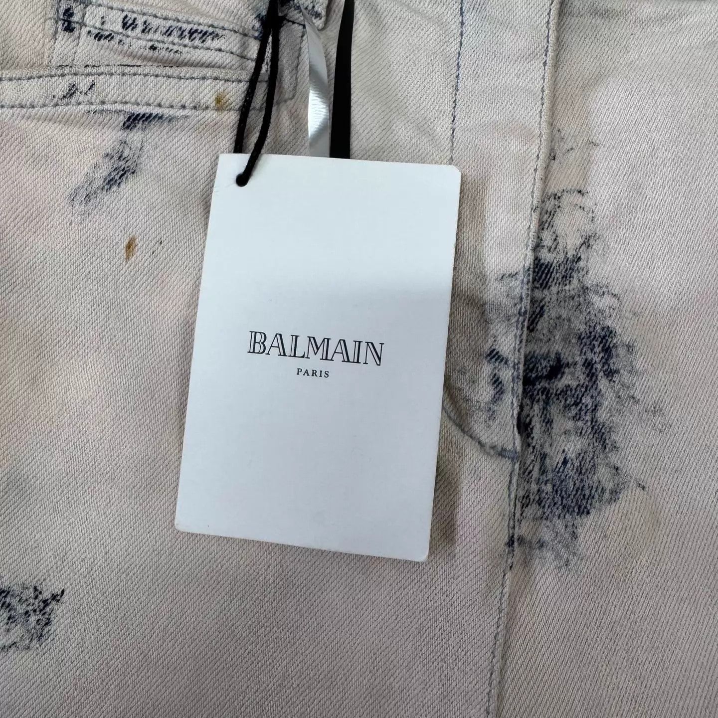 Balmain Balmain Distressed Denim Shorts 38 New with Tags Size 26" / US 2 / IT 38 - 4 Thumbnail