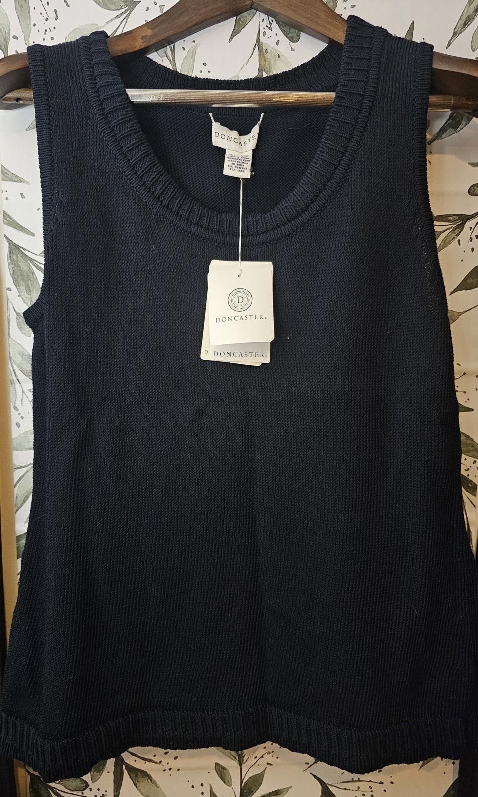 Other NWT Doncaster Blouse Blue Womens Size L Knit Size L / US 10 / IT 46 - 1 Thumbnail