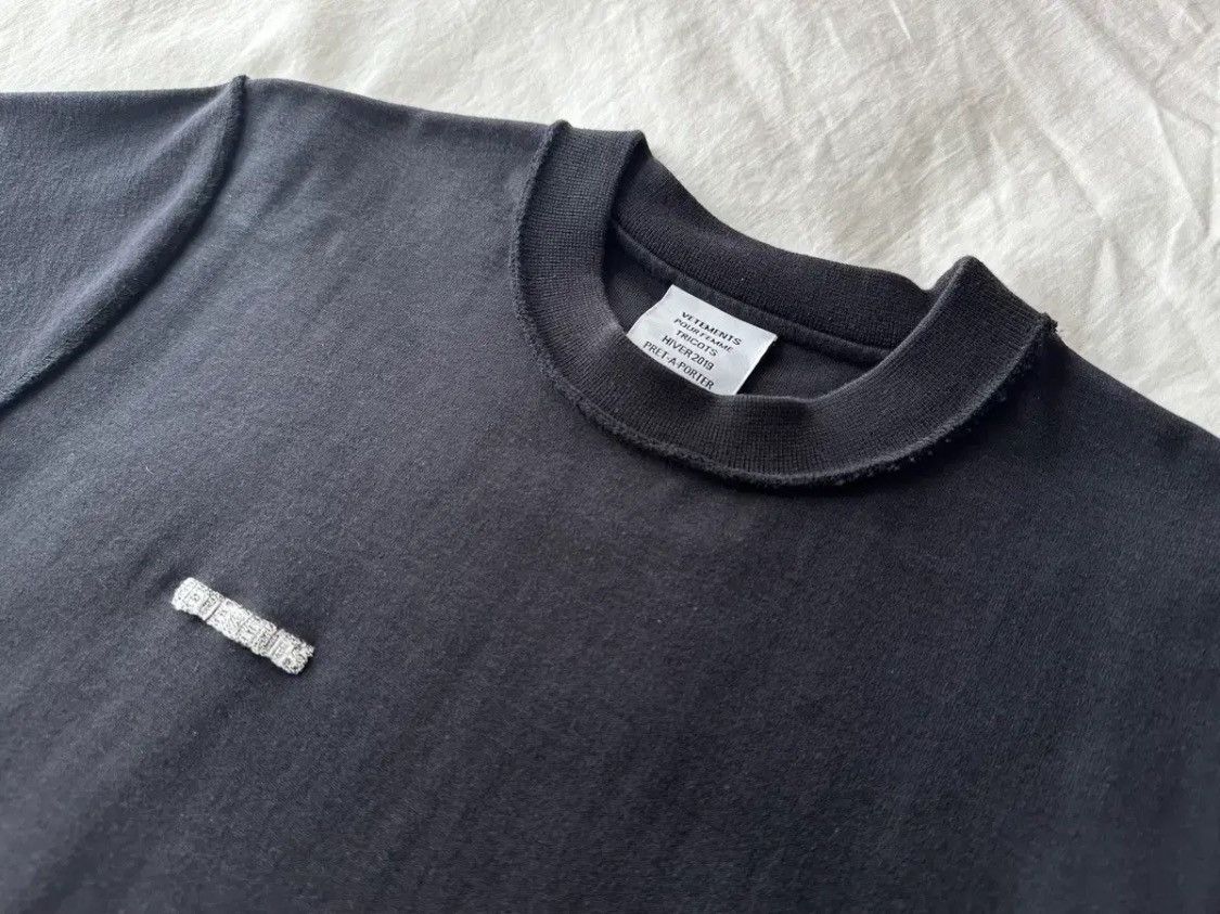 Vetements Vetements Inside Out Back Label T-Shirt Size US XS / EU 42 / 0 - 2 Thumbnail