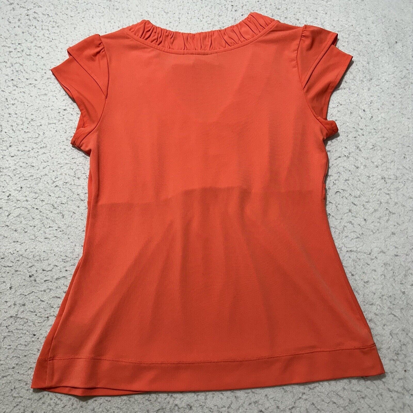 Worthington Worthington SP Cap Sleeve V-Neck Pink Lightweight Blouse Top Size S / US 4 / IT 40 - 9 Thumbnail