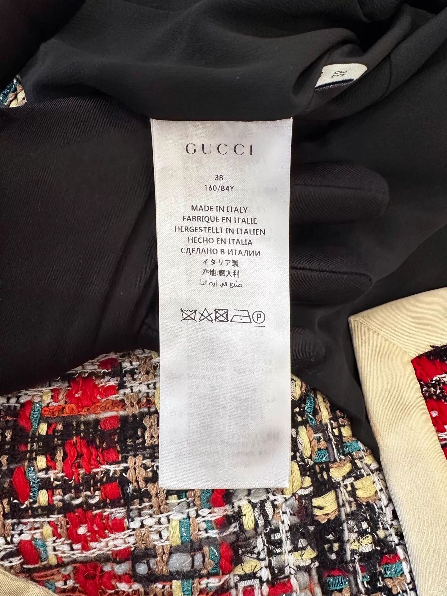 Gucci Gucci Color-Blocked Tweed White Bow Logo Cardigan Women's 38 Size XS / US 0-2 / IT 36-38 - 8 Thumbnail