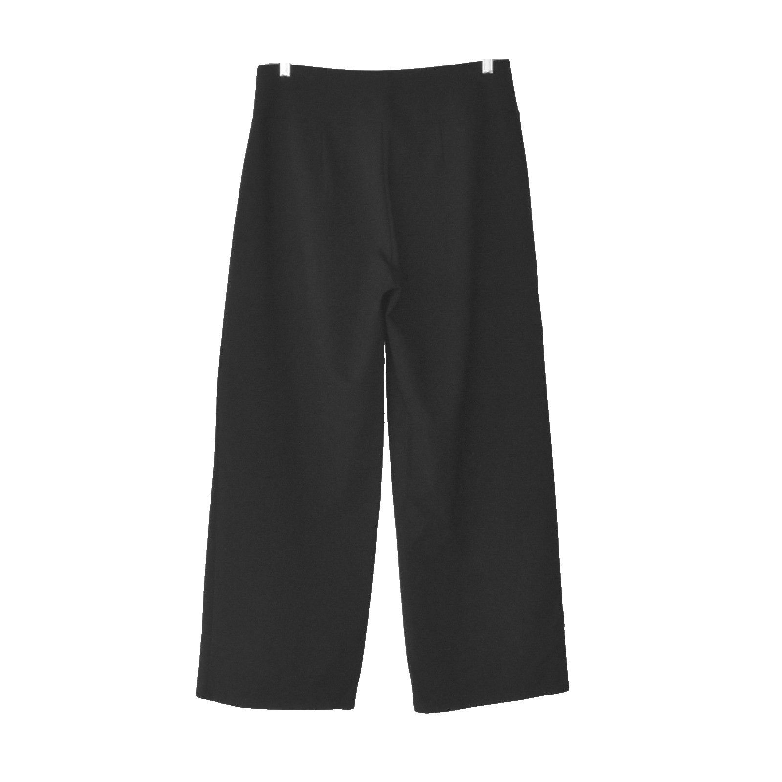 Eileen Fisher EILEEN FISHER Black Stretch Tencel Wide Leg Pants Size M Size 32" / US 10 / IT 46 - 2 Thumbnail