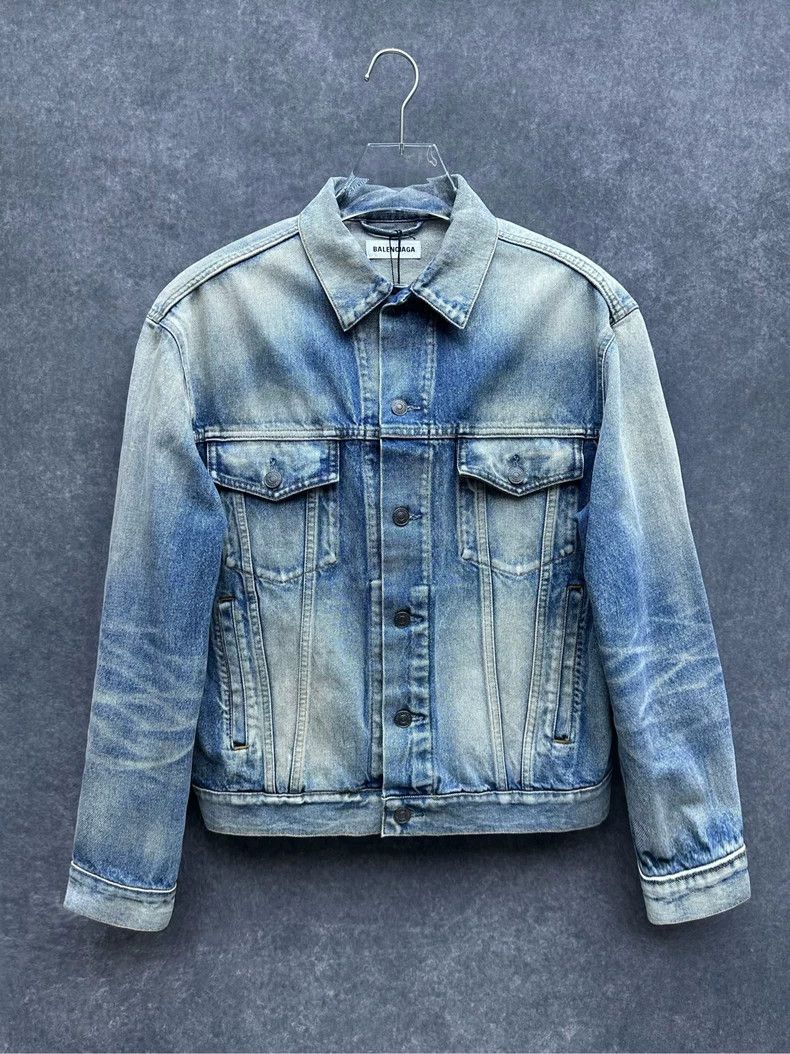 Balenciaga Balenciaga size 34 Lapel denim jacket Size S / US 4 / IT 40 - 1 Thumbnail
