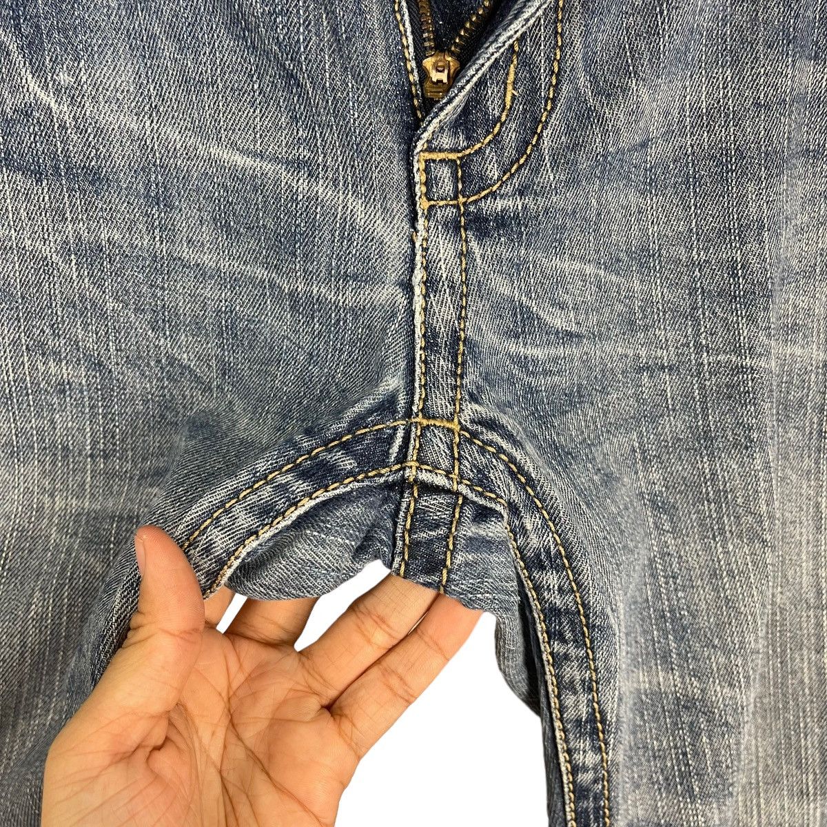 Hysteric Glamour JAPANASE BRAND FLARE DENIM INSPIRED TORNADO MART Size US 40 / EU 56 - 11 Thumbnail