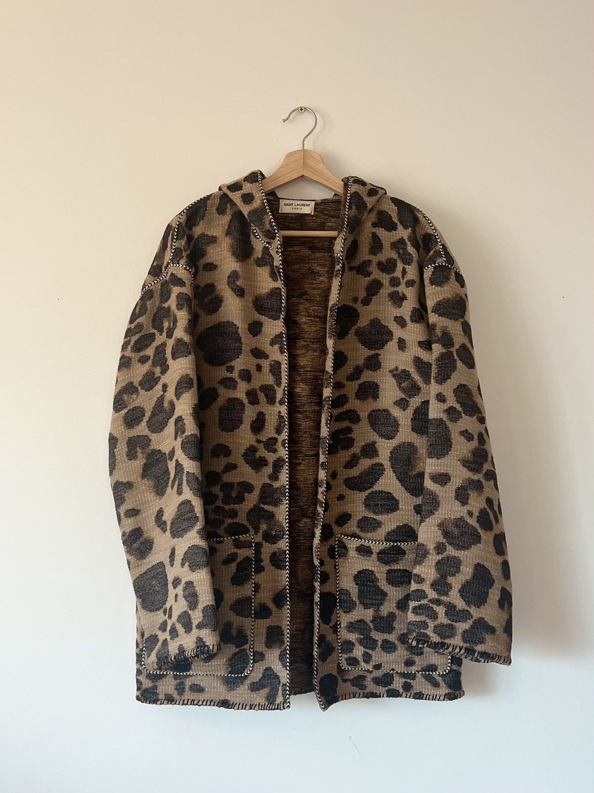 Hedi Slimane × Saint Laurent Paris 16SS Leopard Baja Hoodie Size US S / EU 44-46 / 1 - 1 Thumbnail