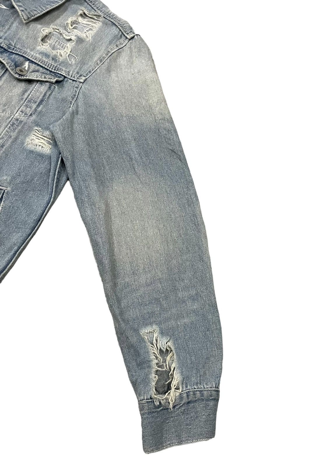 Le Grande Bleu (L.G.B.) Vintage Legenda Made Punk Distressed Denim Jacket Size US M / EU 48-50 / 2 - 7 Thumbnail