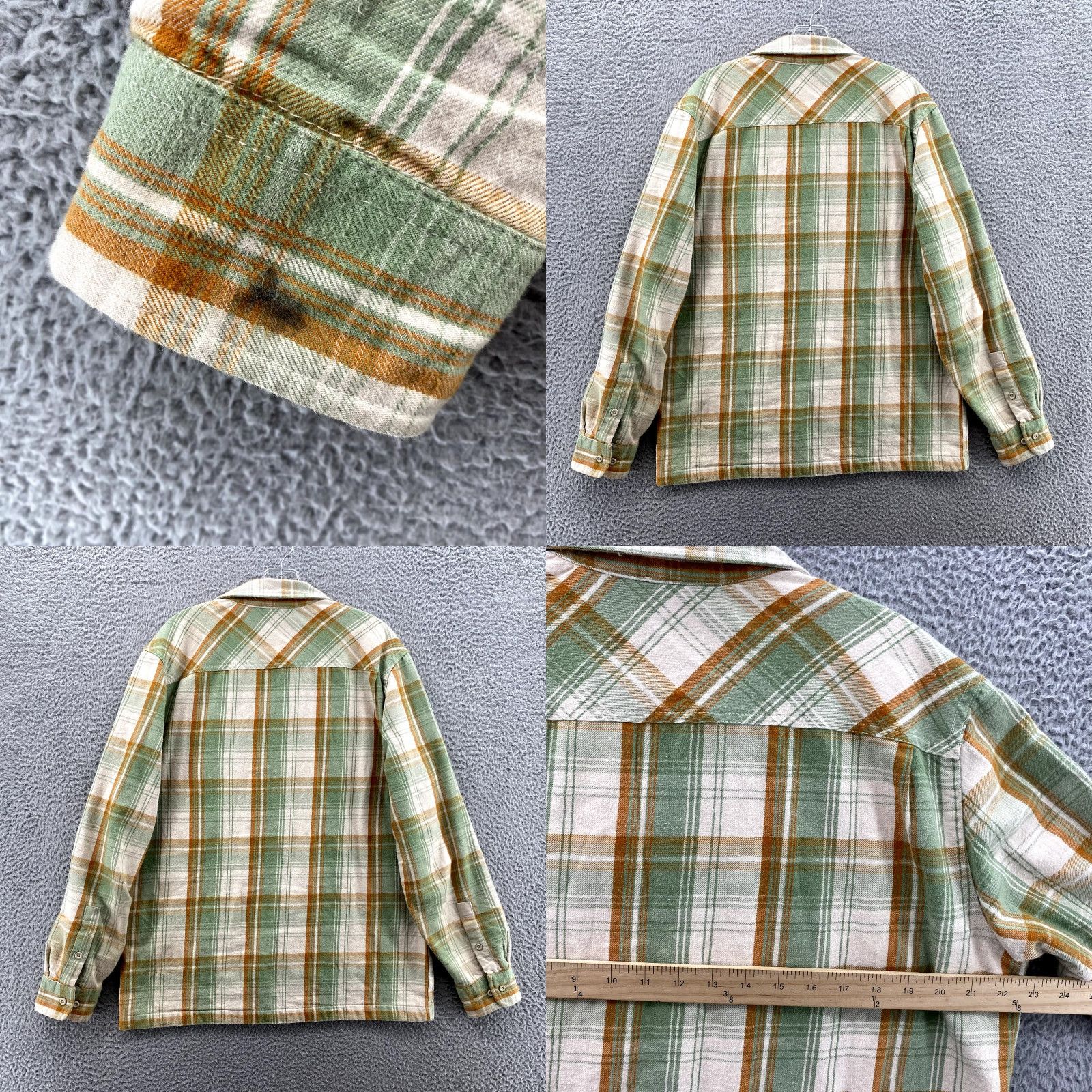 Prana prAna Shirt Men Medium Green Plaid Flannel Thermal Shacket Outdoor Camp Casual Workwear Size US M / EU 48-50 / 2 - 8 Thumbnail