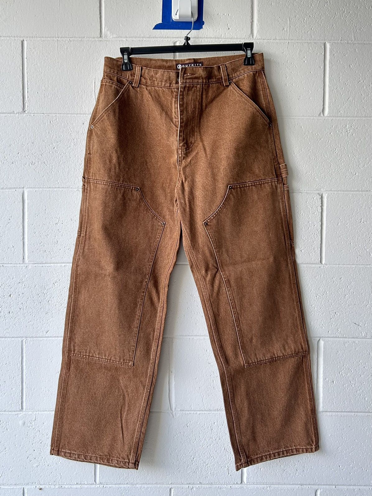Carhartt Outkits Double Knee Denim Pants Size US 33 - 2 Thumbnail