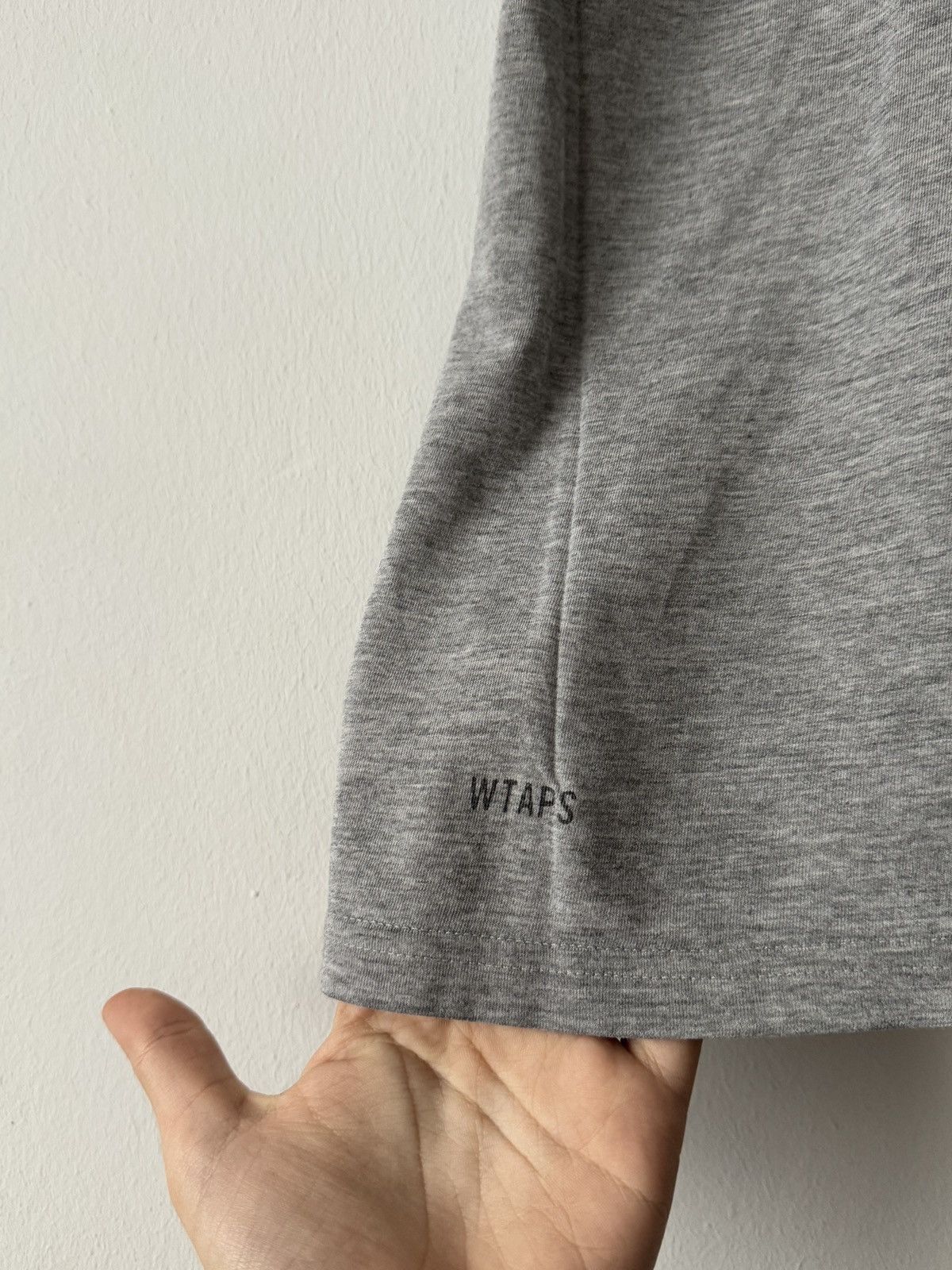 Japanese Brand 🔥🔥 WTAPS Grey Cotton T-Shirt Size US L / EU 52-54 / 3 - 3 Thumbnail