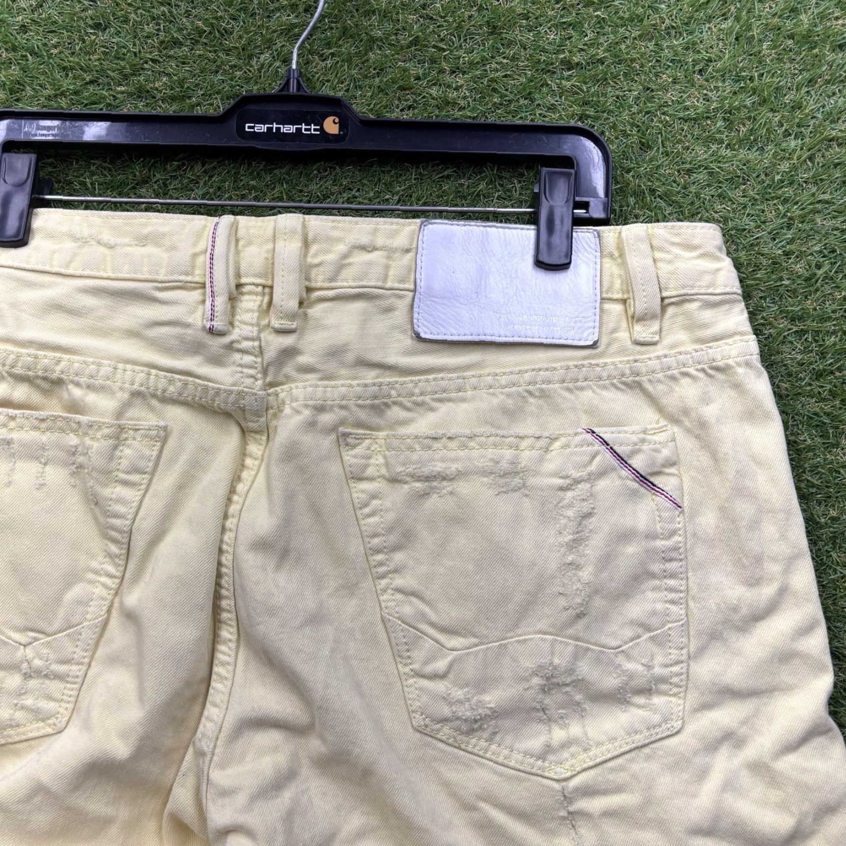 Cult Of Individuality Cult Of Individuality Shorts Mens 38 Yellow Rebel Shorts Stretch Denim Distress Size US 38 / EU 54 - 7 Thumbnail