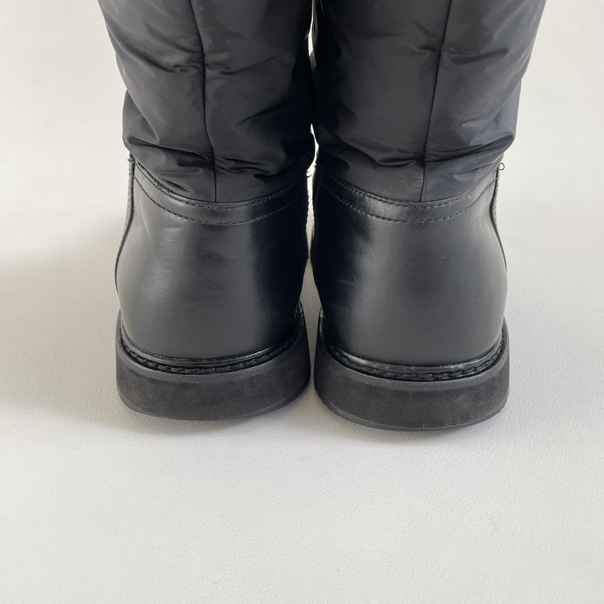 Prada Black Leather + Nylon Astro Biker Boots Size US 8 / EU 41 - 11 Thumbnail