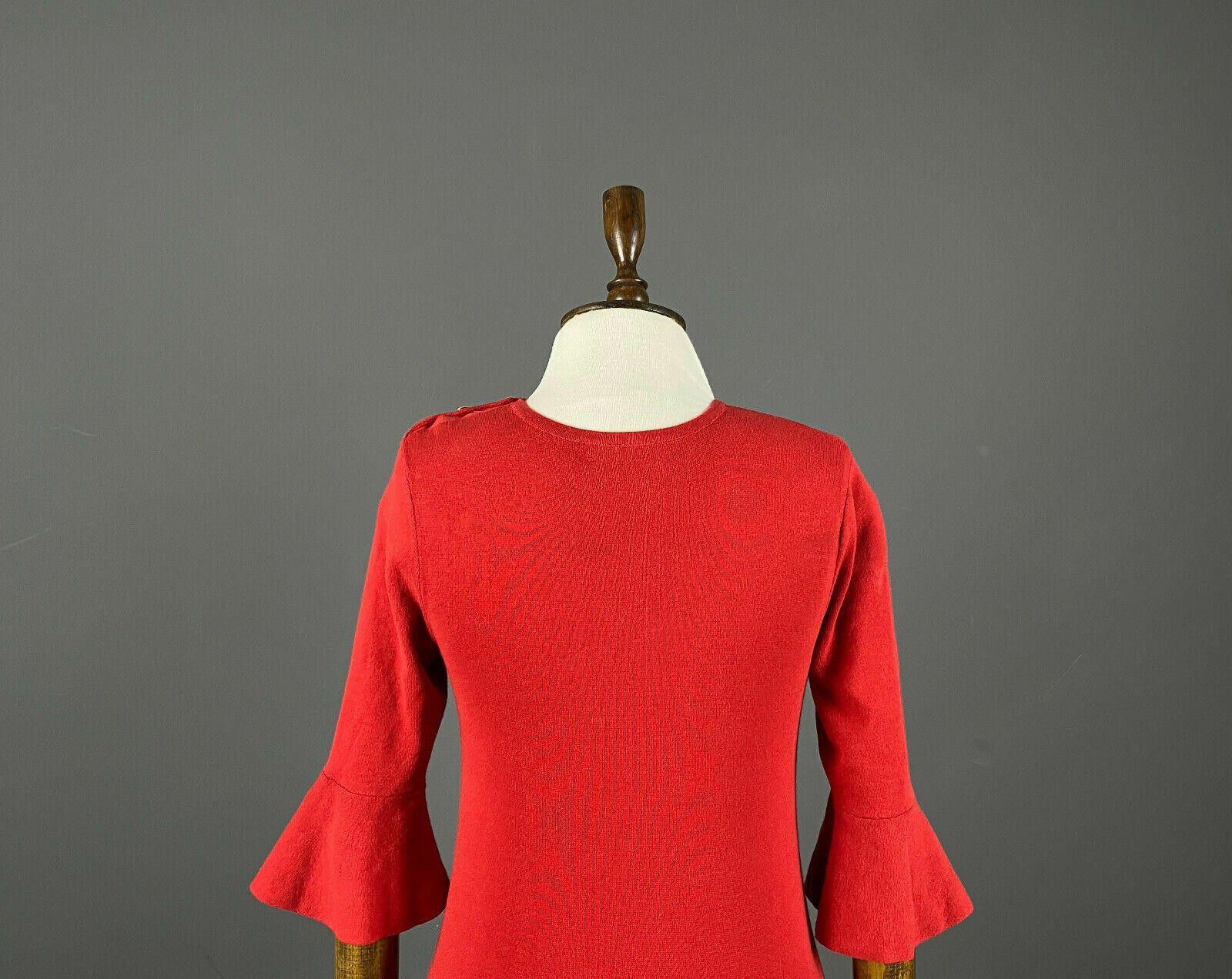 Lauren Ralph Lauren Ladies Lauren Ralph Lauren Black Label Red Midi Dress Size S Size S / US 4 / IT 40 - 5 Thumbnail