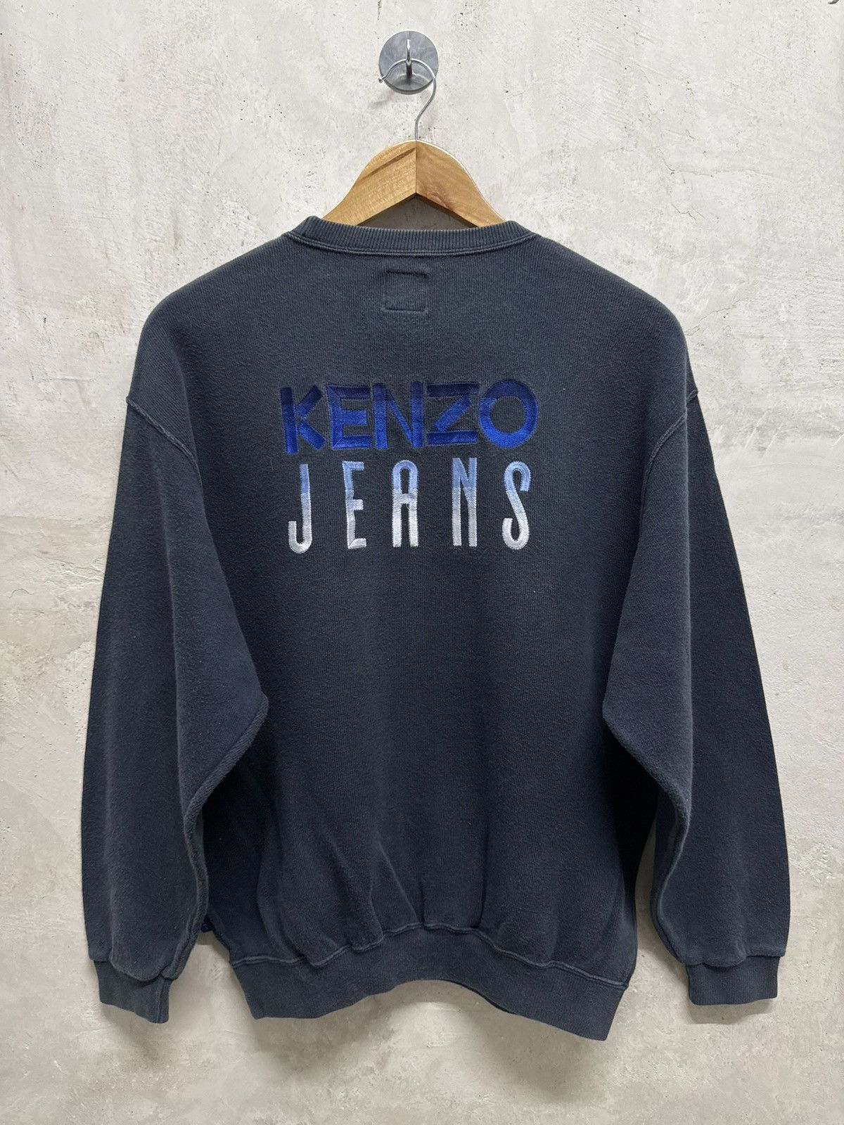 Kenzo Vintage Kenzo Jeans Indigo Sweatshirt Size US M / EU 48-50 / 2 - 1 Thumbnail