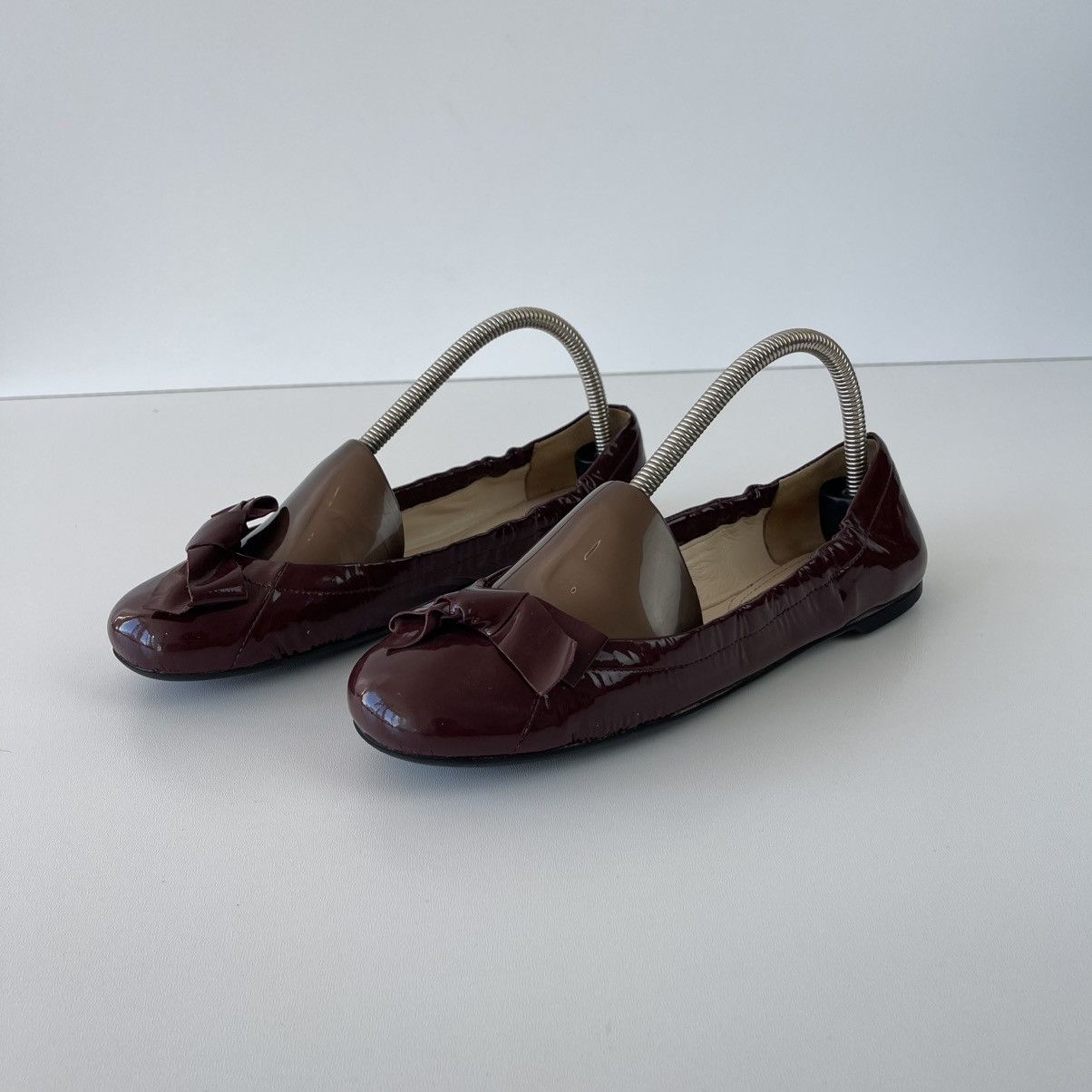 Prada Prada Milano Ballet Flats Patent Leather Ballerina Sandals Size US 9.5 / IT 39.5 - 6 Thumbnail