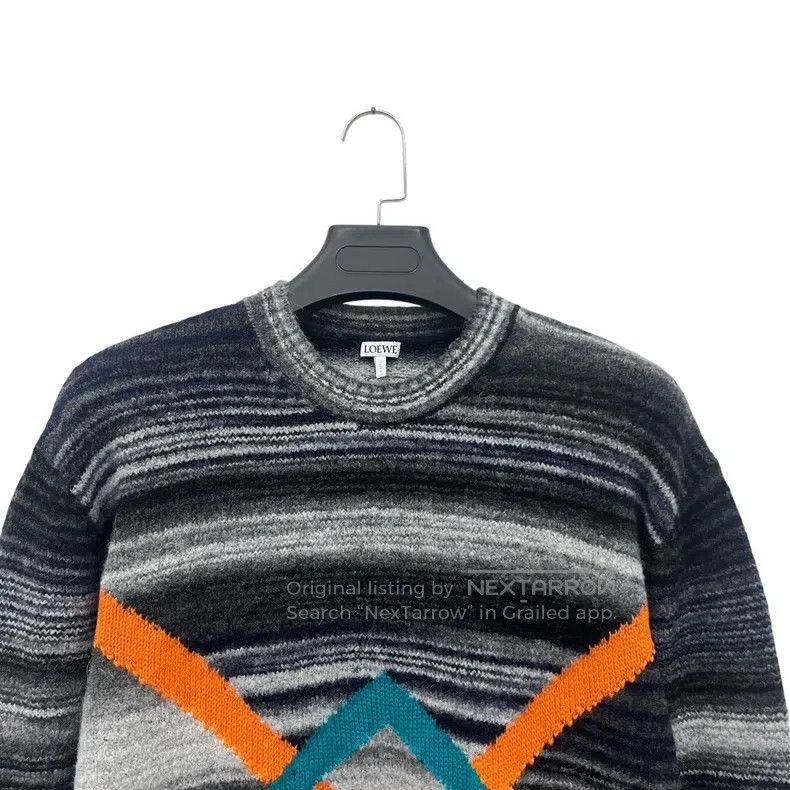 Loewe Loewe Gray striped sweater Size US M / EU 48-50 / 2 - 2 Thumbnail