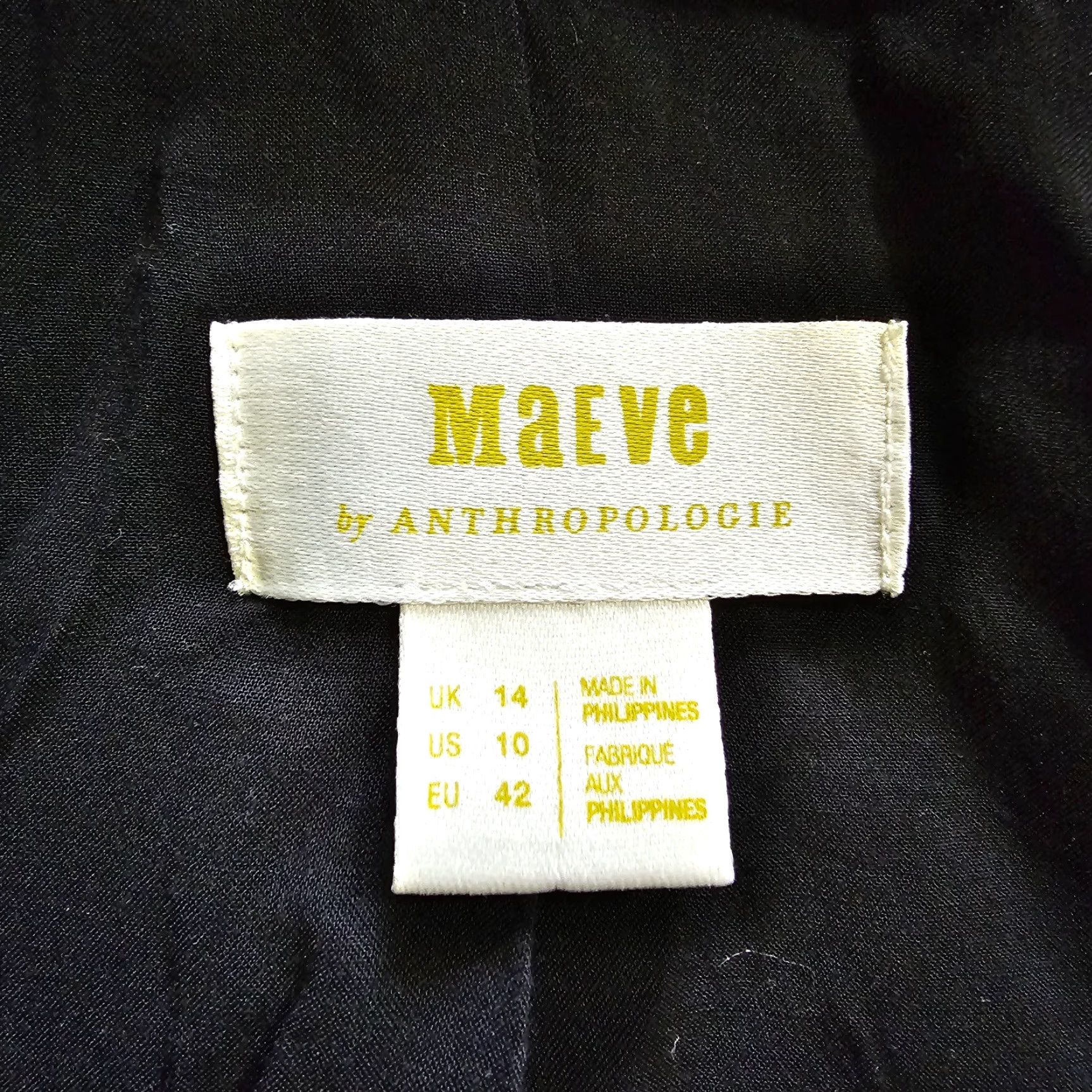 Vintage Maeve Blazer Womens Size 10 Black Double Breasted Long Sleeve Lined 80s Career Jacket Blazer Mens Womens Size L / US 10 / IT 46 - 3 Thumbnail