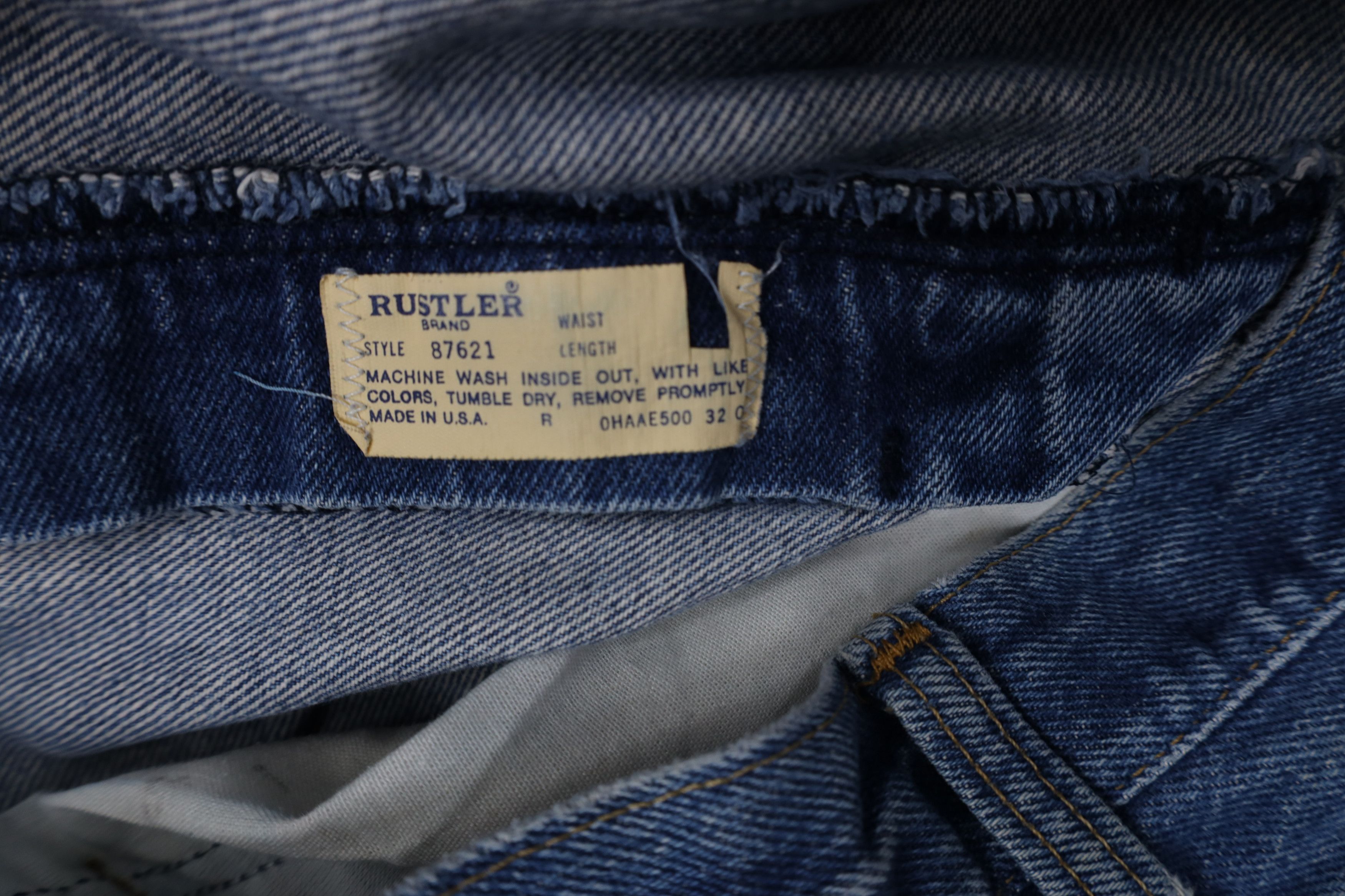 Vintage Vintage 70s Streetwear Straight Leg Denim Jeans Blue USA Size US 36 / EU 52 - 10 Thumbnail