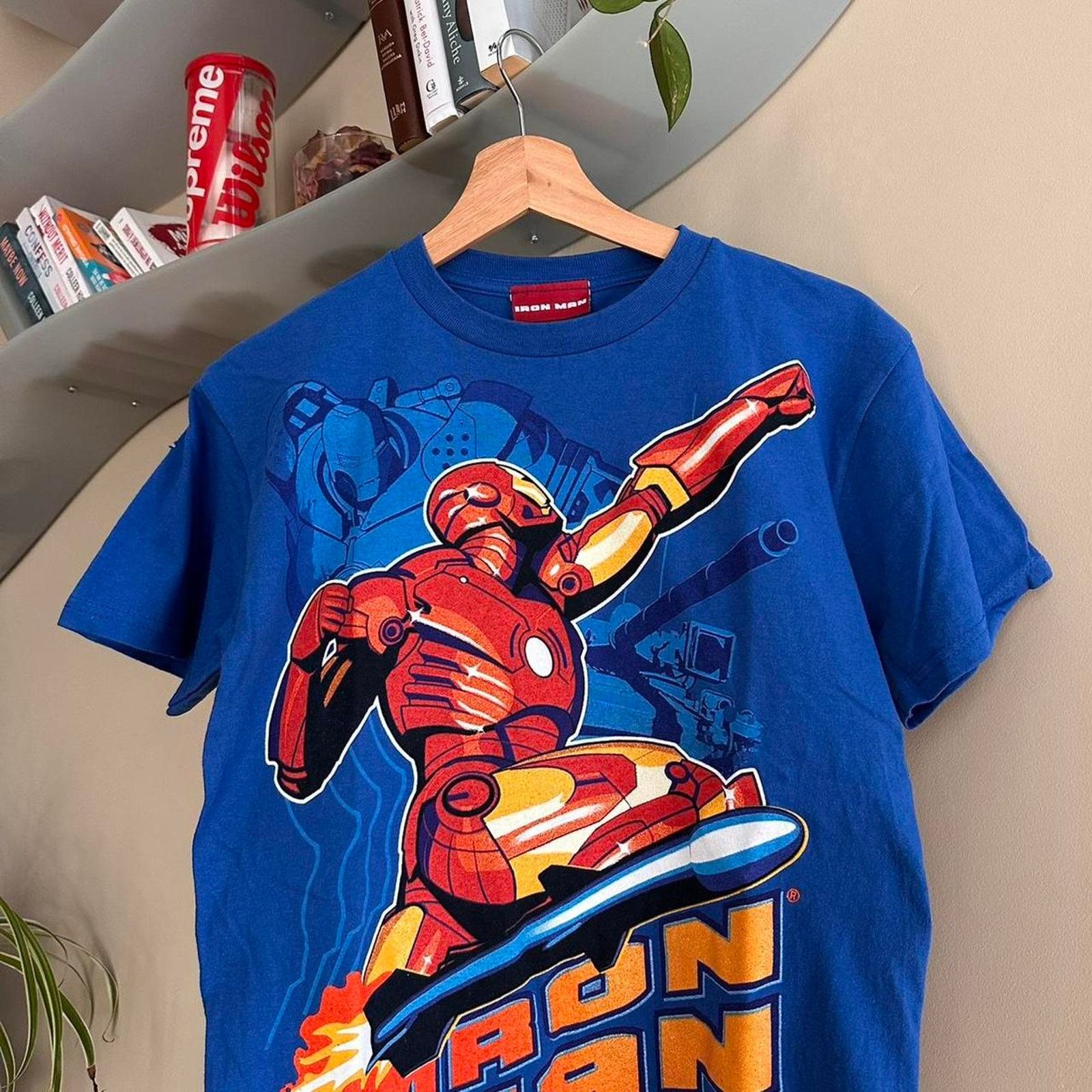 Marvel Comics × Vintage Vintage 2008 Iron Man Surfing Kids Shirt Kids L Size US XS / EU 42 / 0 - 2 Thumbnail