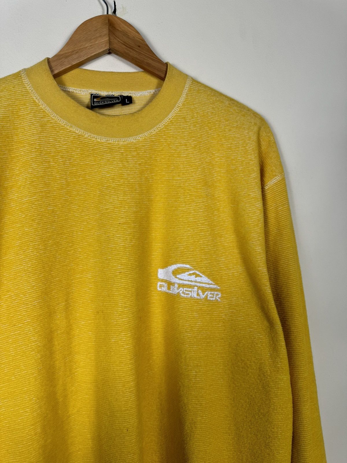 Quiksilver × Vintage Quicksilver Vintage Big Logo Sweatshirt Size US L / EU 52-54 / 3 - 3 Thumbnail