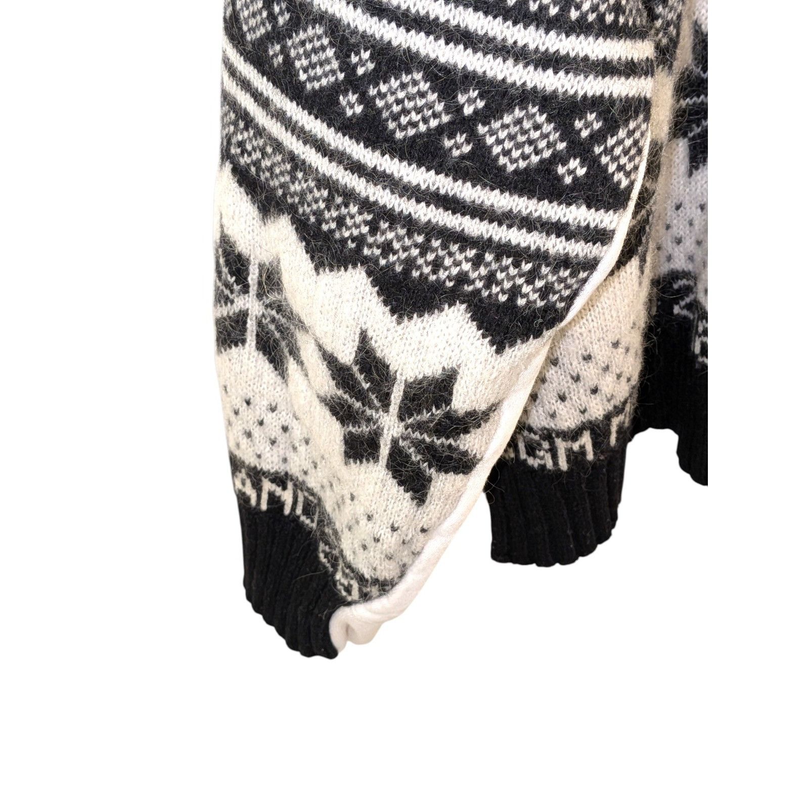 MSGM MSGM Milano 2018 Fair Isle XL Mixed Media Sweater Hoodie Size US XL / EU 56 / 4 - 6 Thumbnail