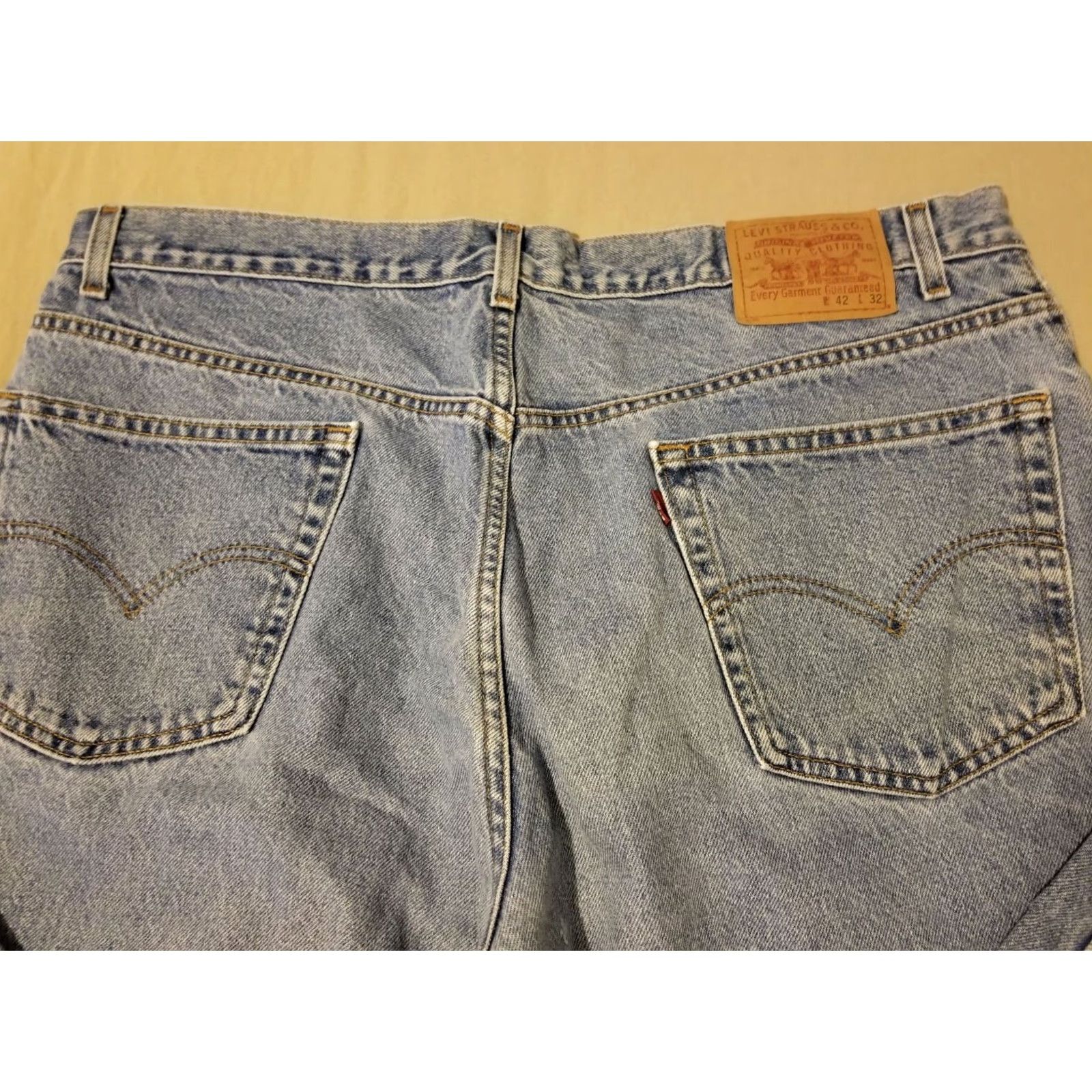 Levi's VINTAGE Levi's 569 Jeans Mens Blue Denim 42x32 Relaxed Straight Pants 42 Mens Size US 42 / EU 58 - 5 Thumbnail