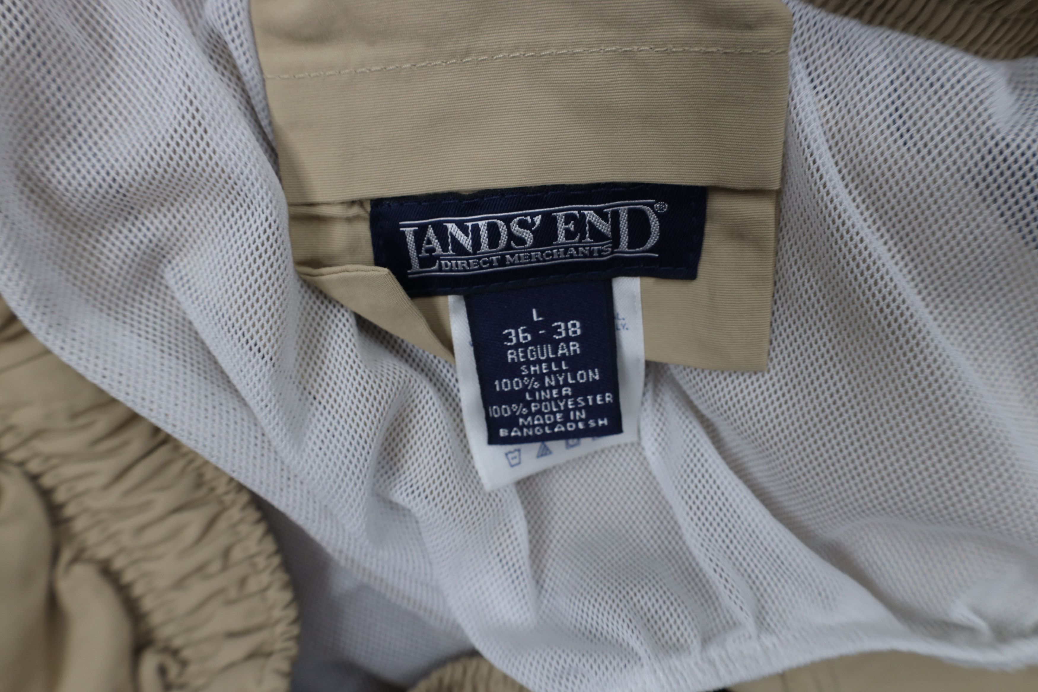 Lands' End Vintage 90s Lands End Lined Above Knee Shorts Swim Trunks Size US 34 / EU 50 - 7 Thumbnail