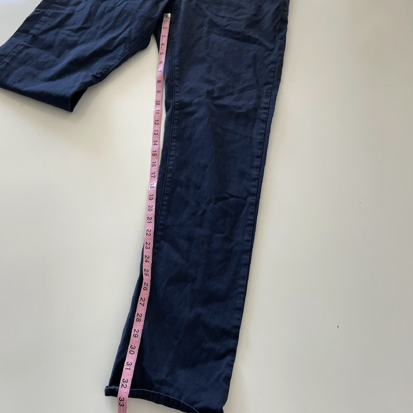 UNTUCKit UNTUCKit Straight Fit Cotton Flat Front Blue Chino Pants Mens 34x34 Size US 34 / EU 50 - 5 Thumbnail