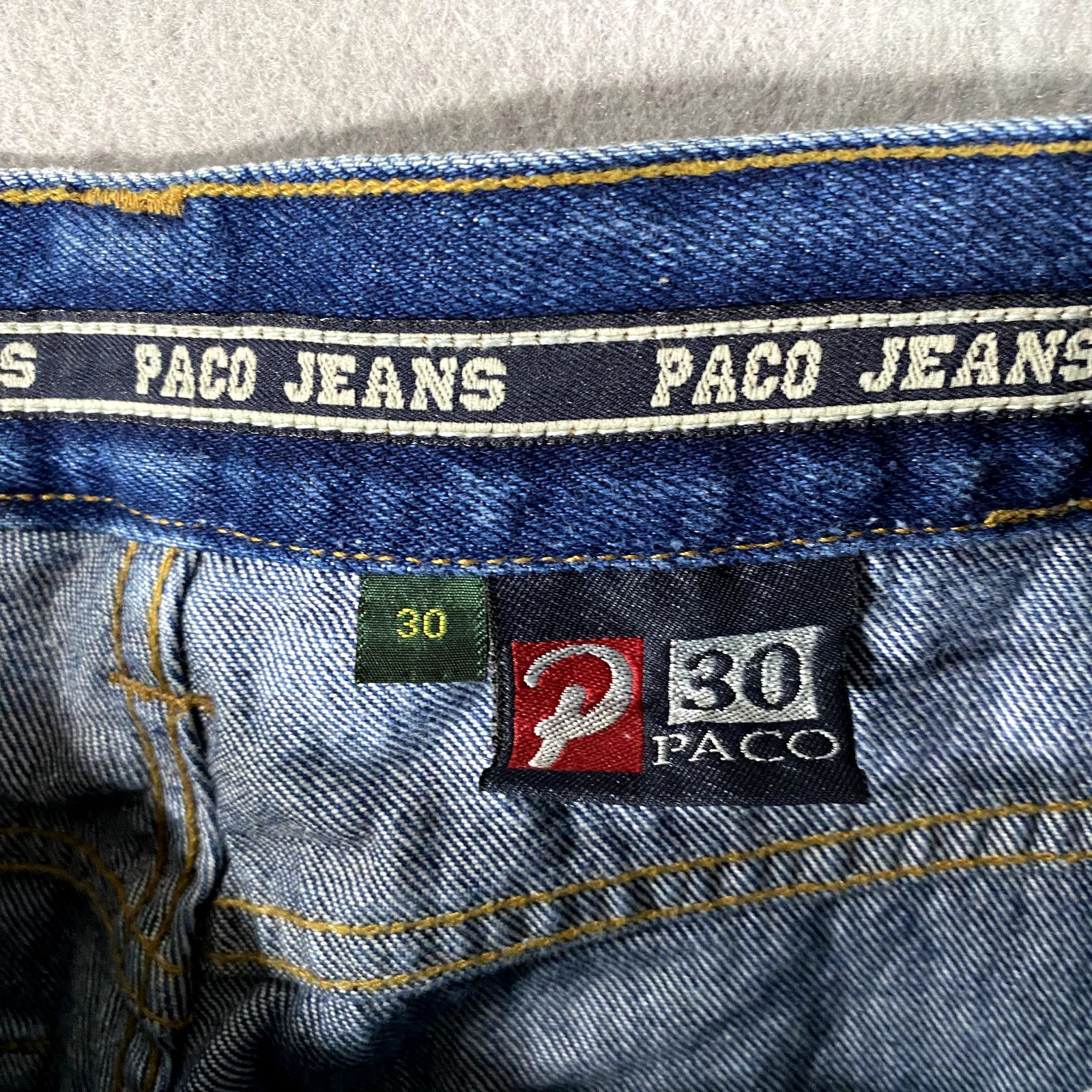 Other Vtg Paco Hip Hop Y2K Denim Blue Jeans Mens Size W30 x L32 Size US 30 / EU 46 - 8 Thumbnail