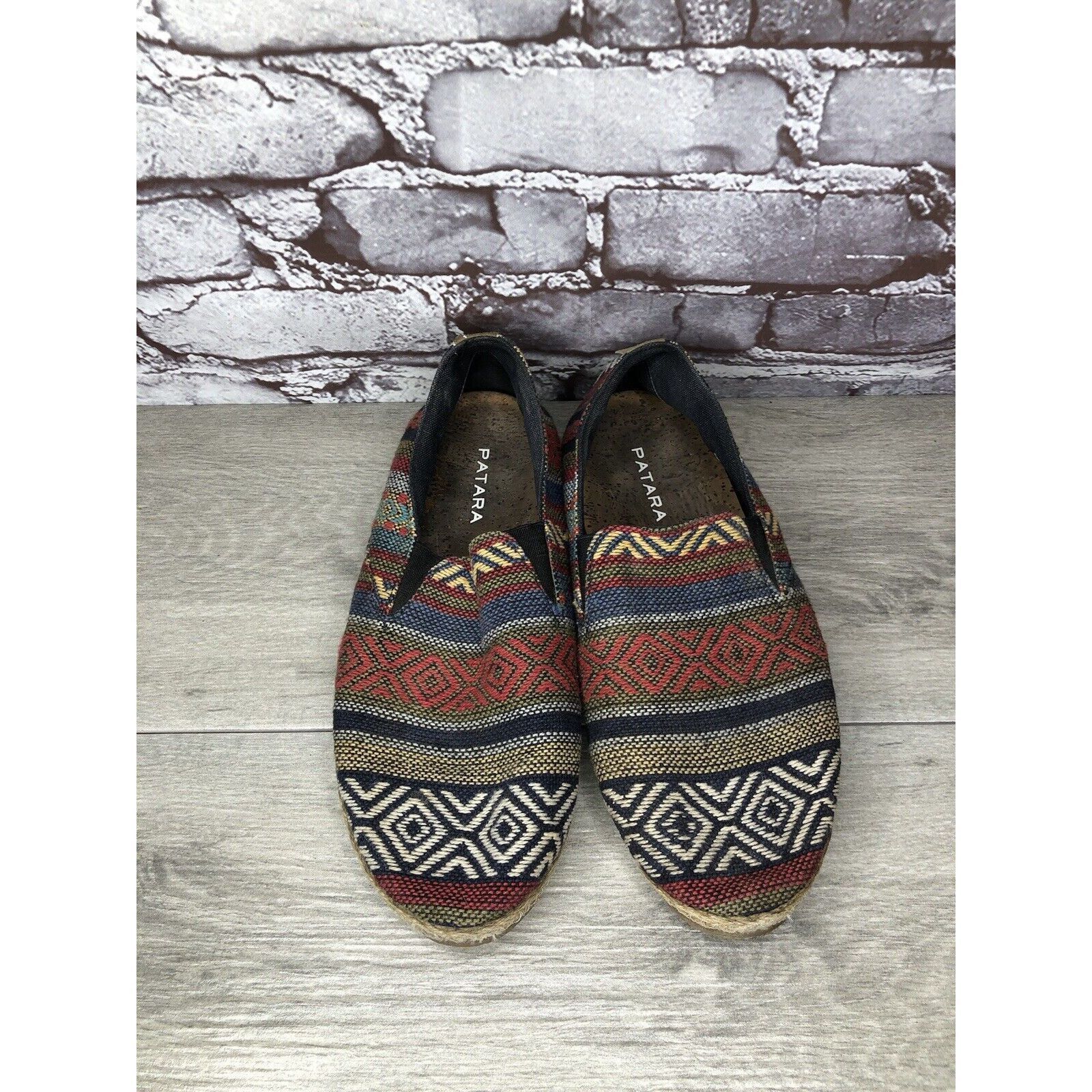 Other PATARA Chiang Mai Seeker MultiColor Fabric Slip On Loafers S Size US 8 / EU 41 - 13 Thumbnail